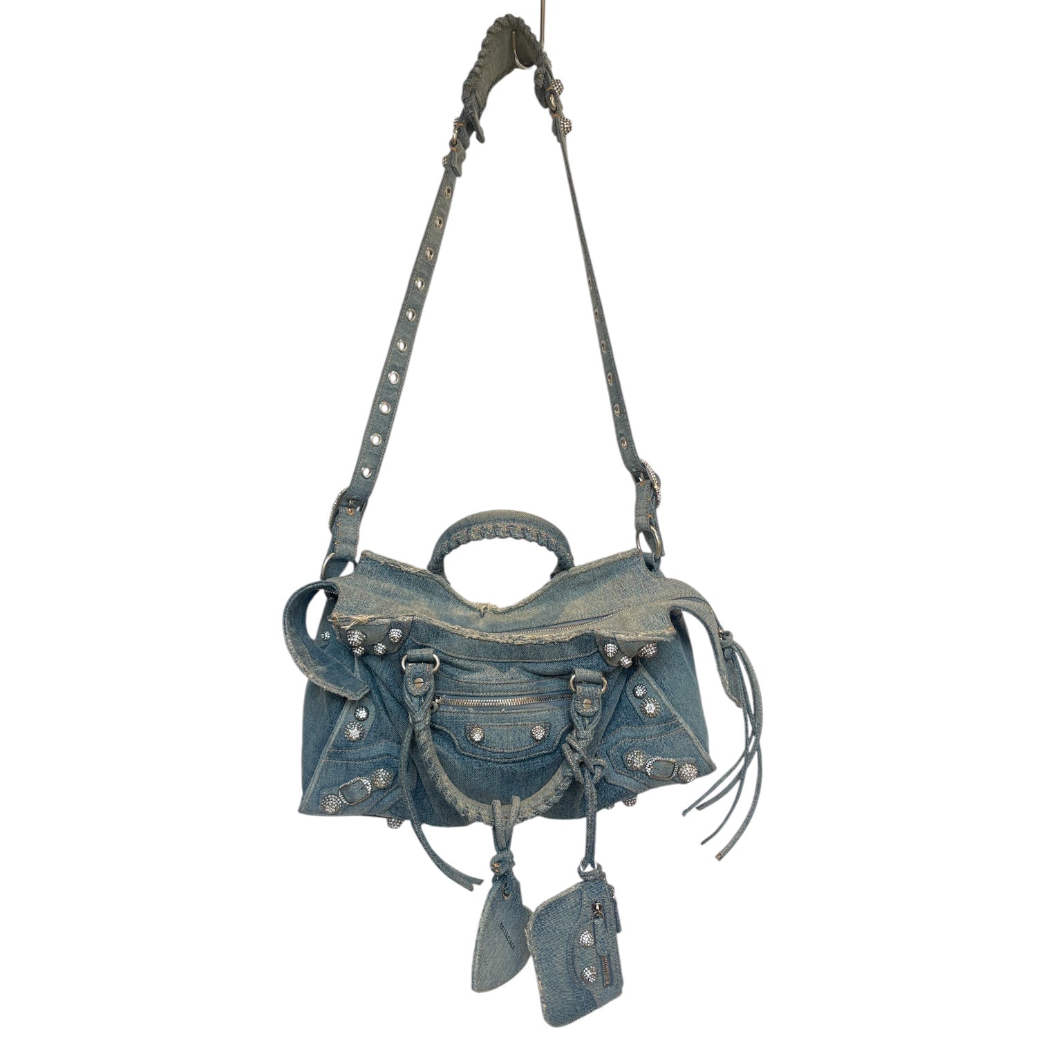 BALENCIAGA/Cross Body Bag/Denim/BLU/2022 neo cagole city w/rhine view 1