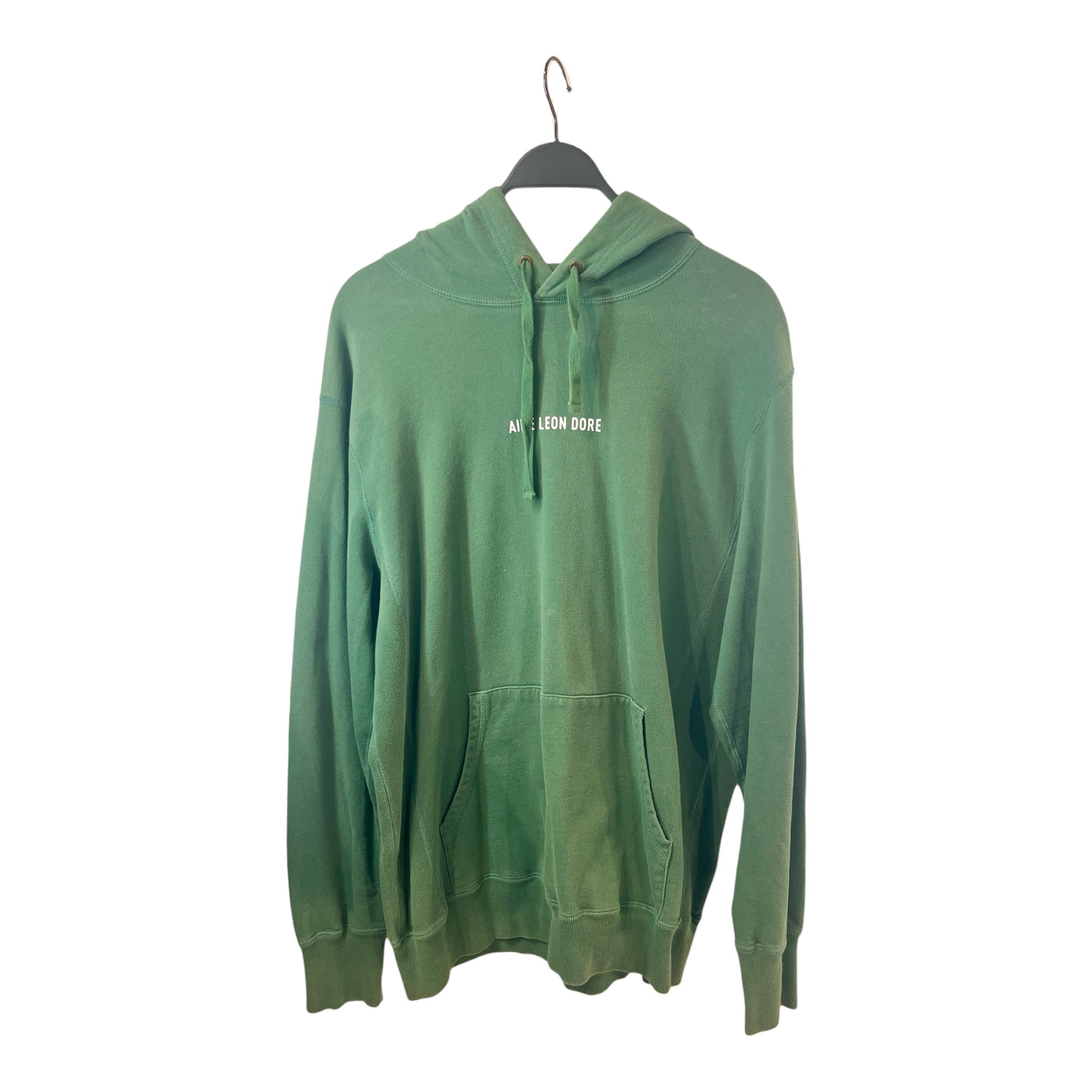 AIME LEON DORE/Hoodie/XL/Cotton/GRN/CENTER LOGO view 1