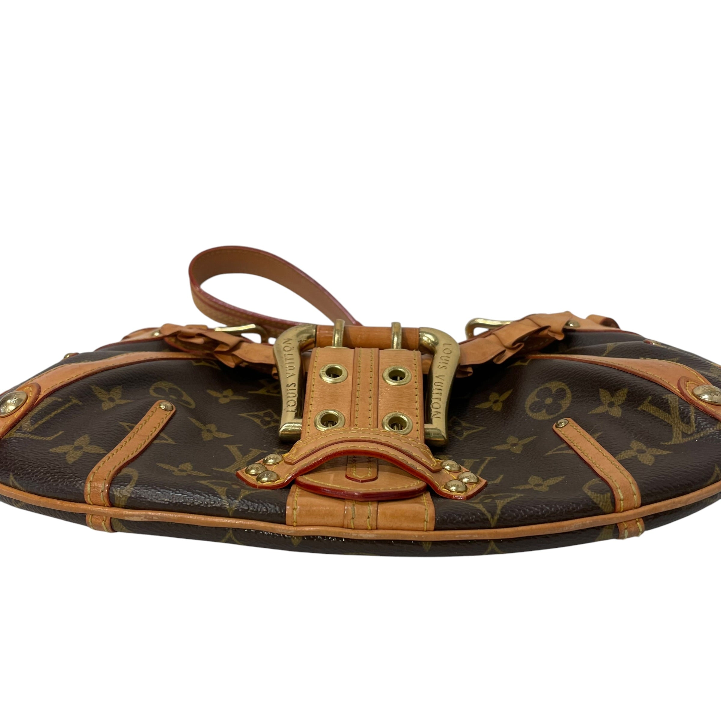 LOUIS VUITTON/Hand Bag/Monogram/Leather/BRW/leonor ruffle view 3