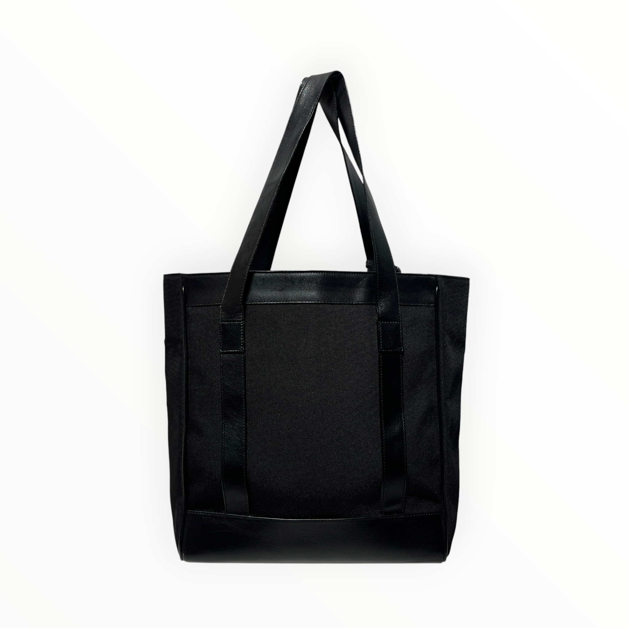 GUCCI/Tote Bag/Cotton/BLK/TOTE W/ SILVER HARDWARE view 2