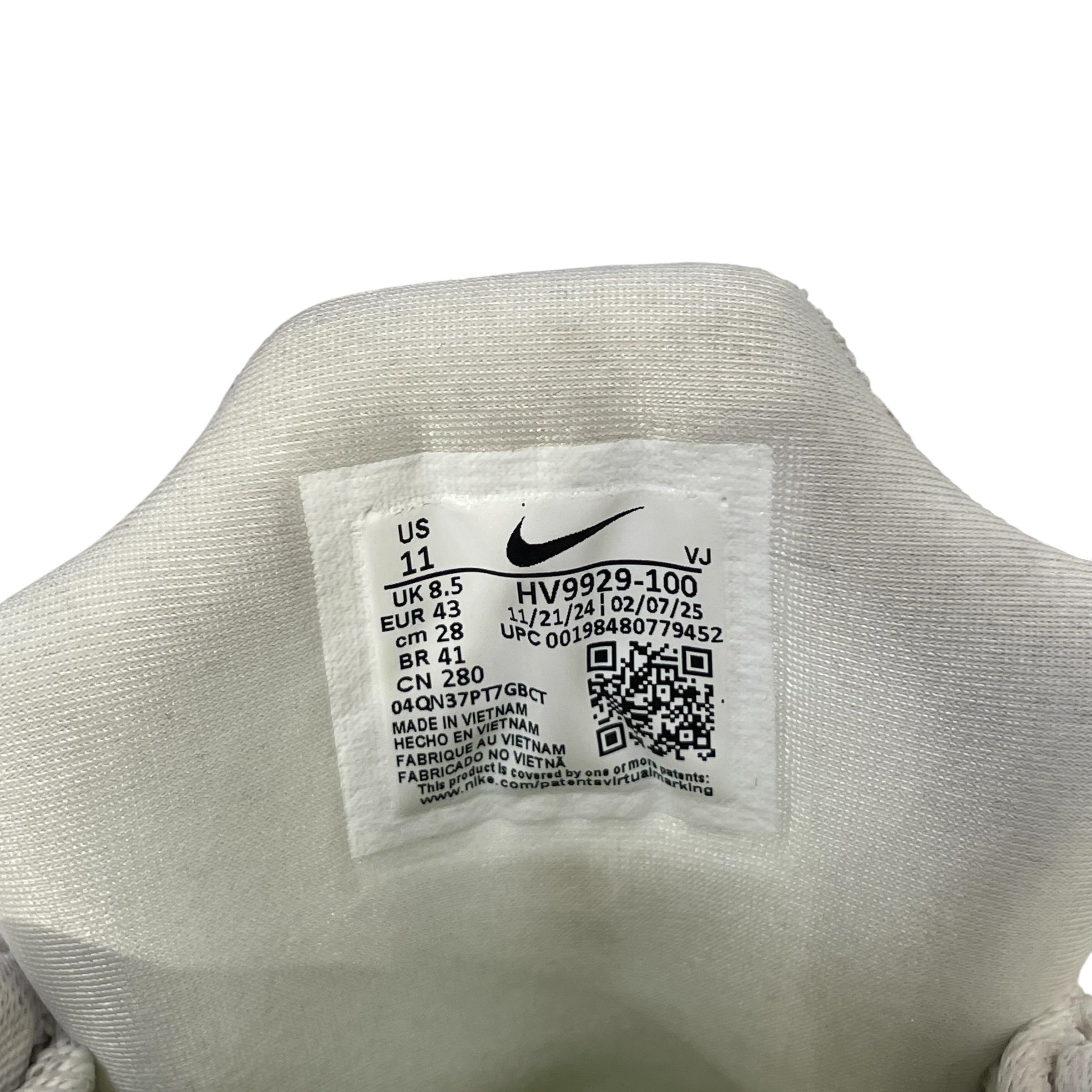 NIKE/Low-Sneakers/US 11/WHT/AIR MAX MUSE VENEDA CARTER view 7