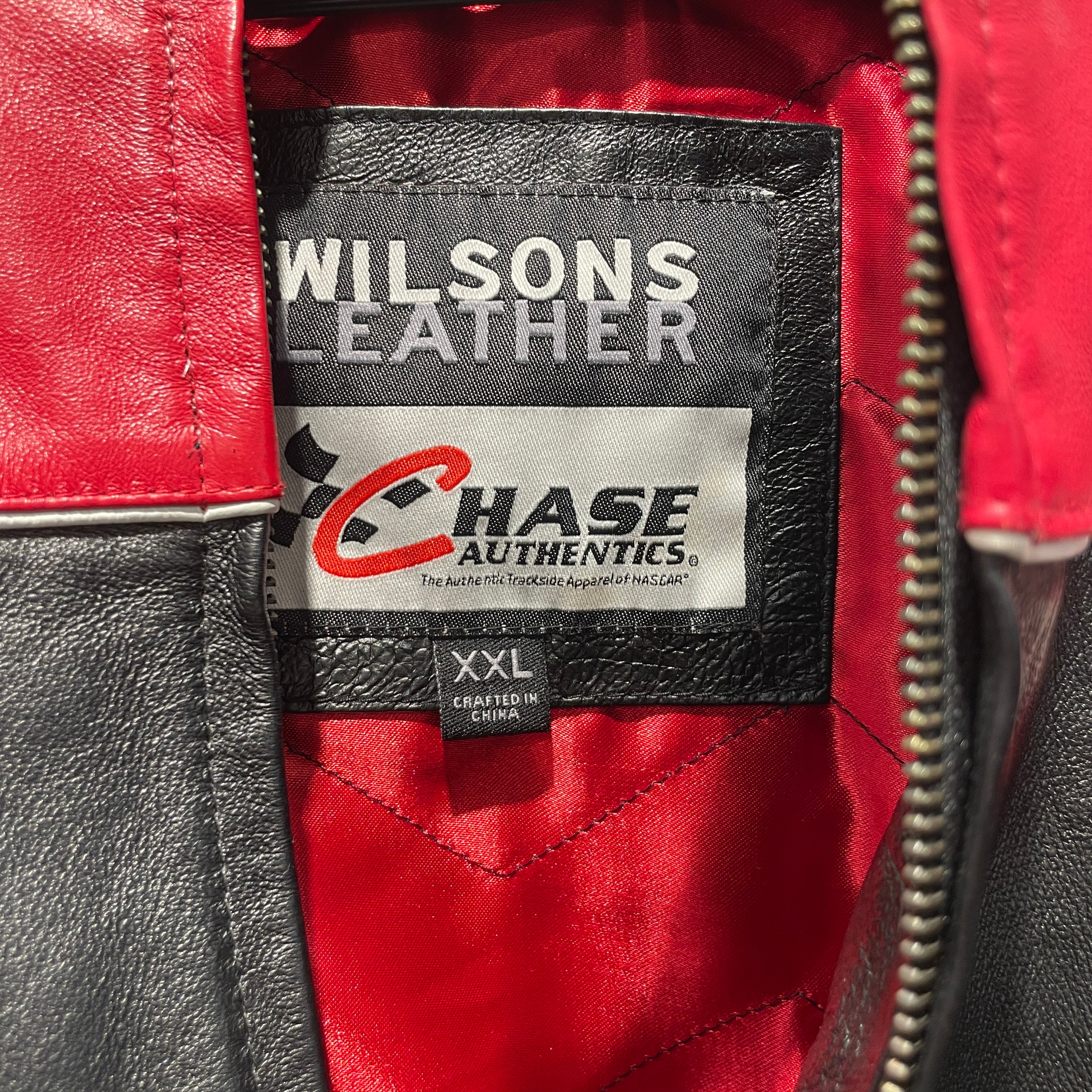 CHASEAUTHENTICS/Wilsons Leather/Souvenir Jkt/XXL/Leather/BLK/All Over Print/Dale Earnhardt Jr. Racing view 3