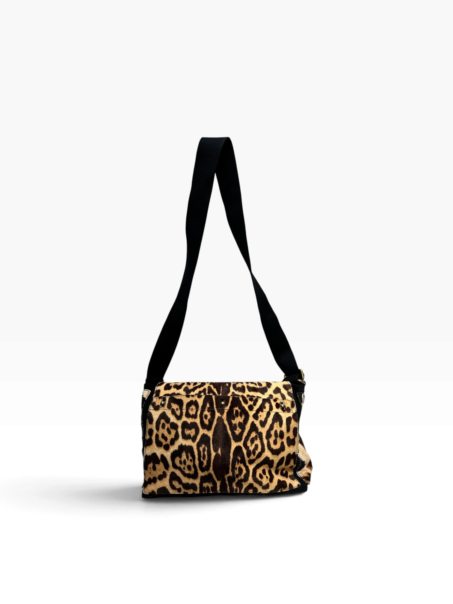 YVES SAINT LAURENT/Cross Body Bag/Animal Pattern/MLT/LEOPARD MESSENGER GLD HRDWRE view 2