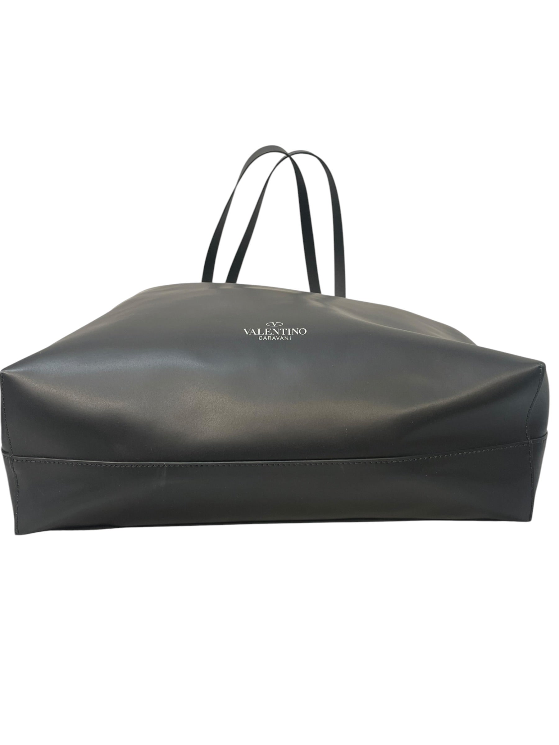 VALENTINO/Tote Bag/Graphic/Leather/BLK/rockstud tote view 3