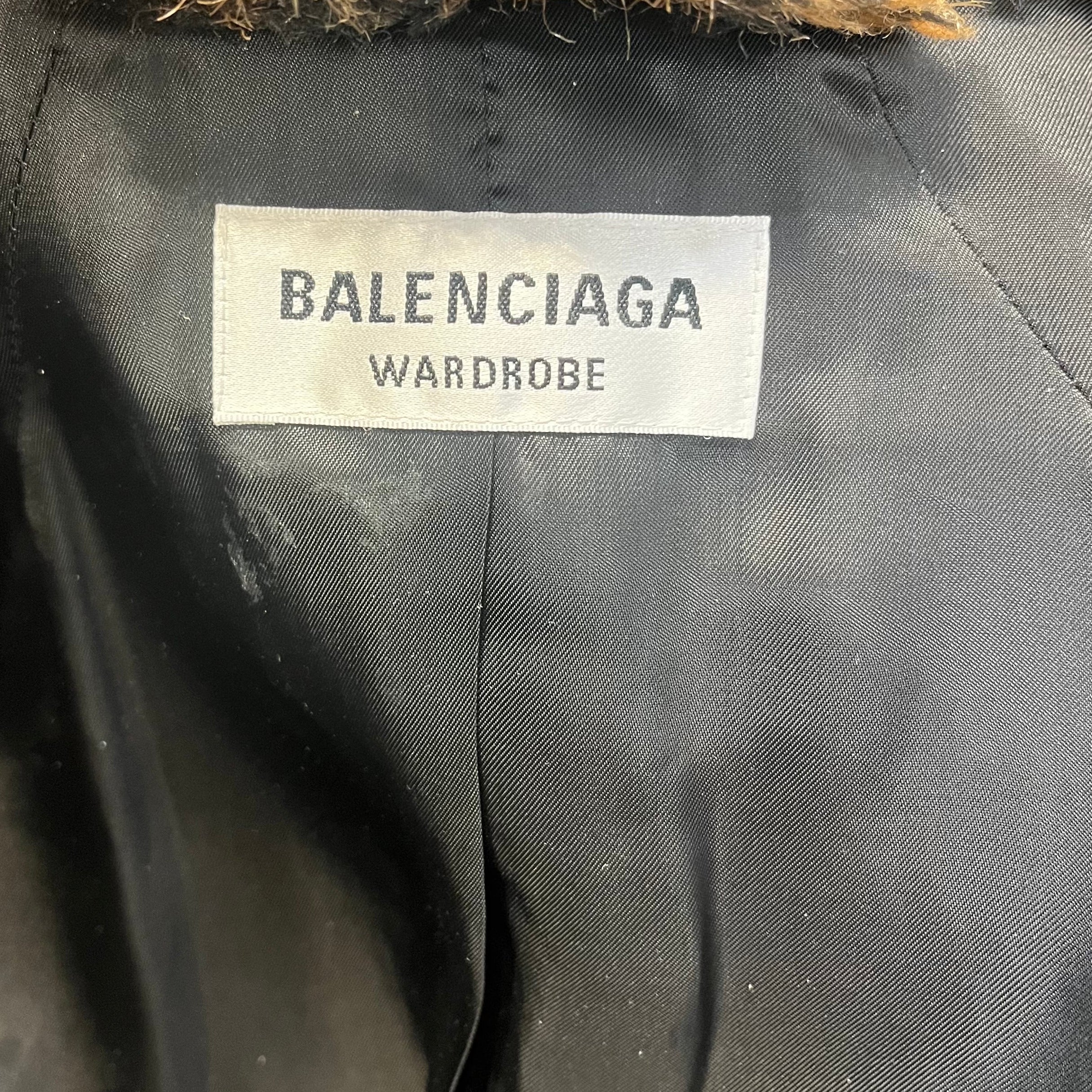 BALENCIAGA/Jacket/34/Animal Pattern/Fake Fur/ORN/leopard print oversized view 3