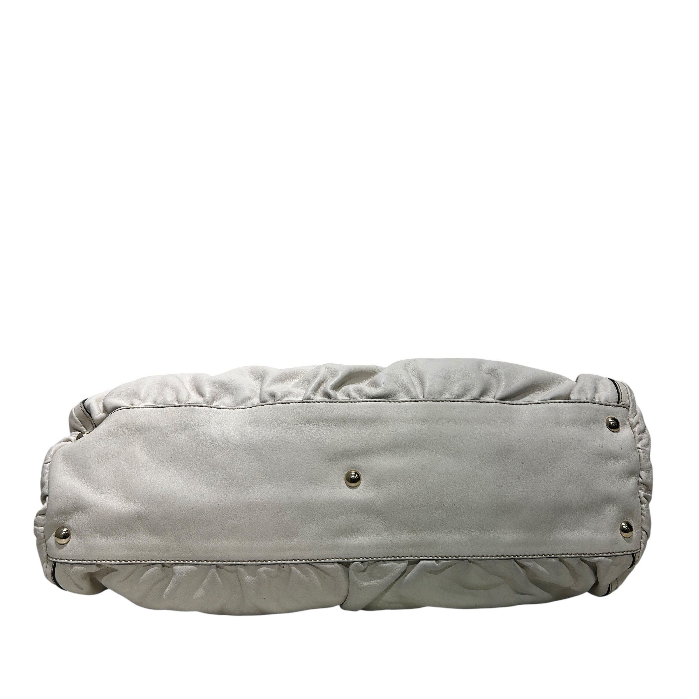 GUCCI/Hand Bag/Leather/WHT/RING HOBO BAG view 3