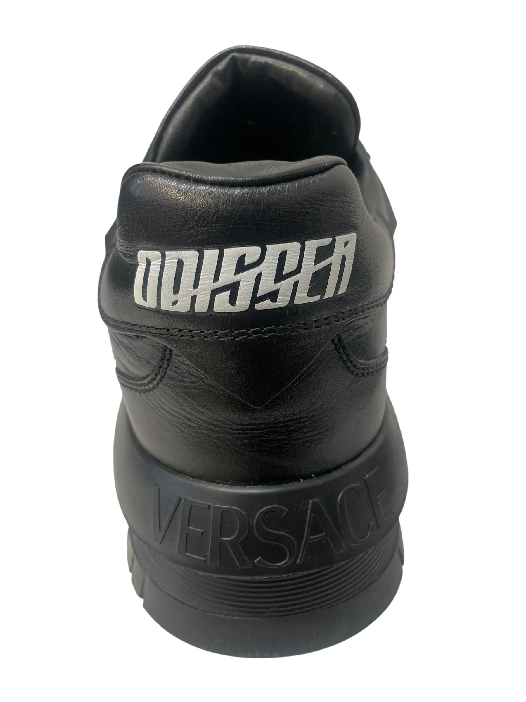 VERSACE/Low-Sneakers/EU 47.5/Leather/BLK/ODIESSA view 3