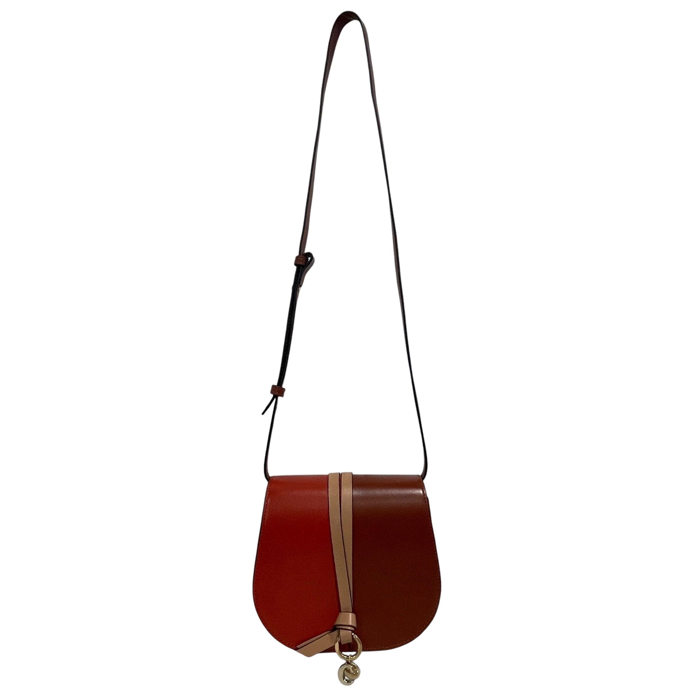 Chloe/Cross Body Bag/Leather/BRD/Alphabet Mini Saddle Bag view 1