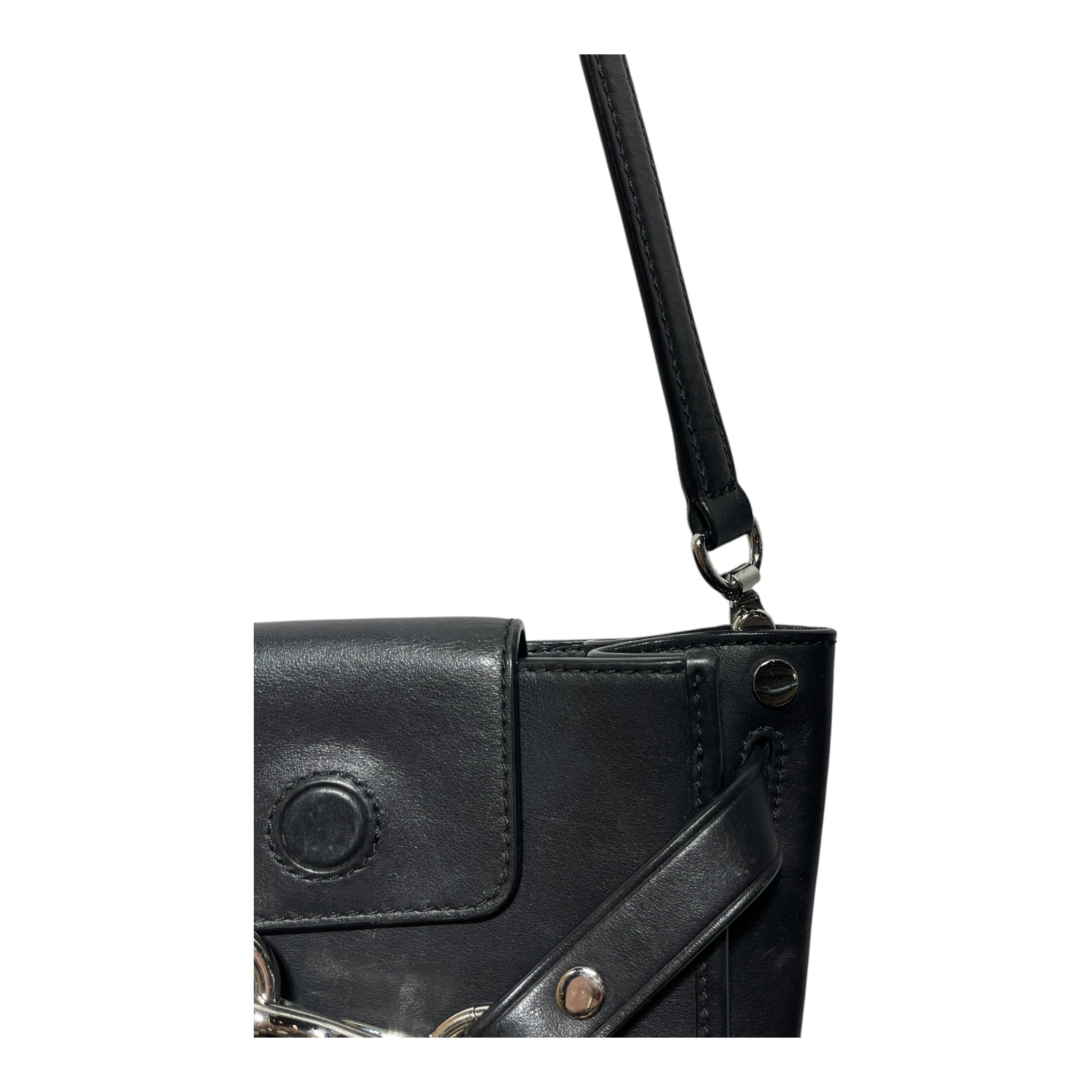 Alexander Wang/Cross Body Bag/Leather/BLK/LOCK AND CHAIN view 5