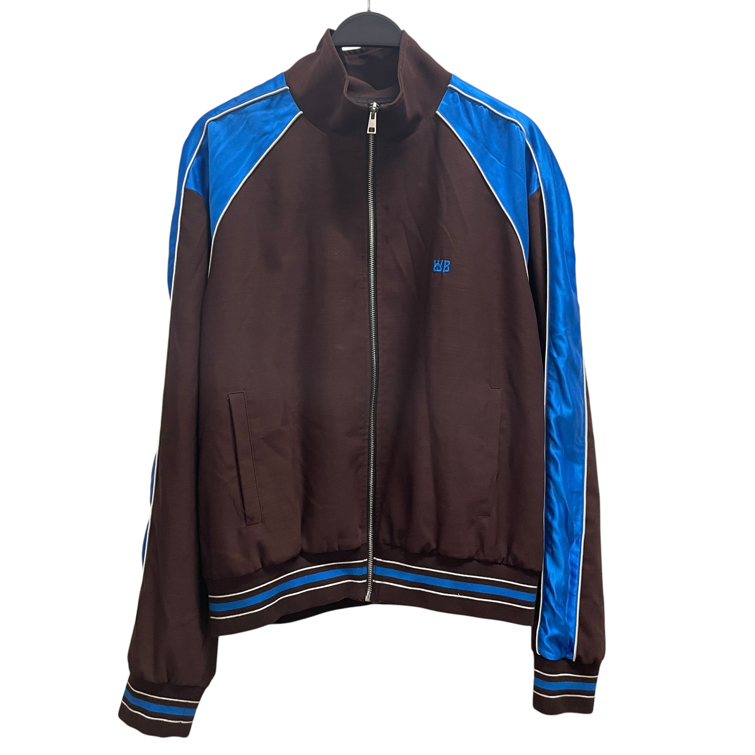 WALES BONNER/Jacket/54/Silk/BRW/COURAGE JCKT/ BLU ACCENTS view 1