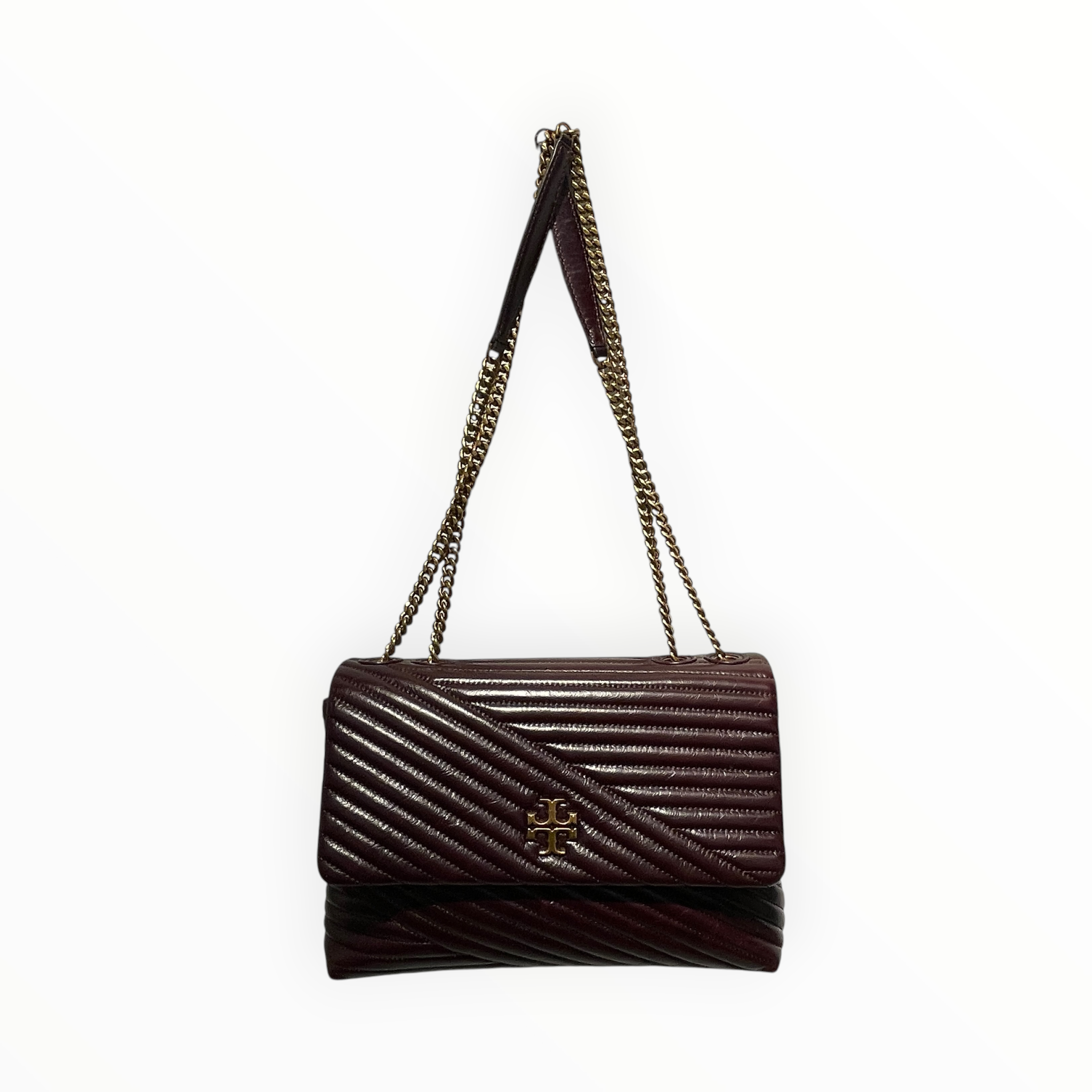 TORY BURCH/Hand Bag/Leather/BRD/kira chevron view 1