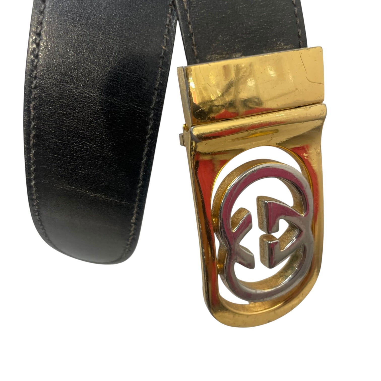 GUCCI/Belt/Leather/BLK/ view 2