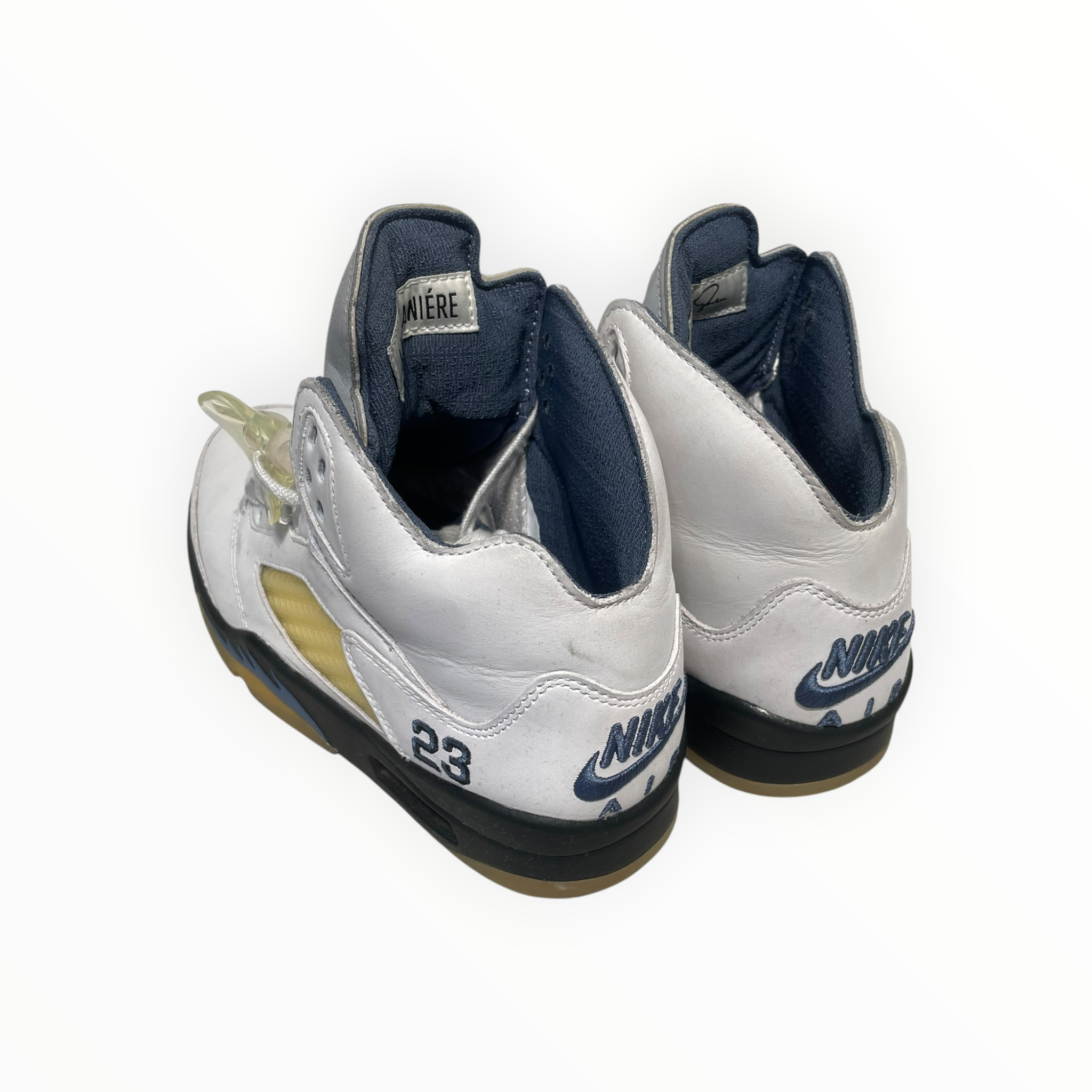 NIKE/A MA MANIERE X AIR JORDAN 5/Hi-Sneakers/US 9/Leather/GRY/FZ5758-004 view 2