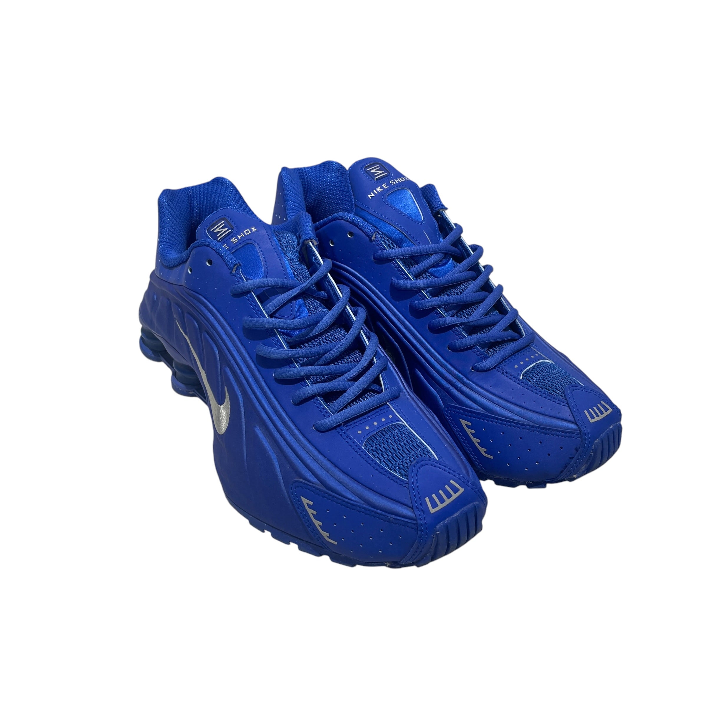 NIKE/SHOX R4/Low-Sneakers/US 12/BLU/HJ7303-445 view 1