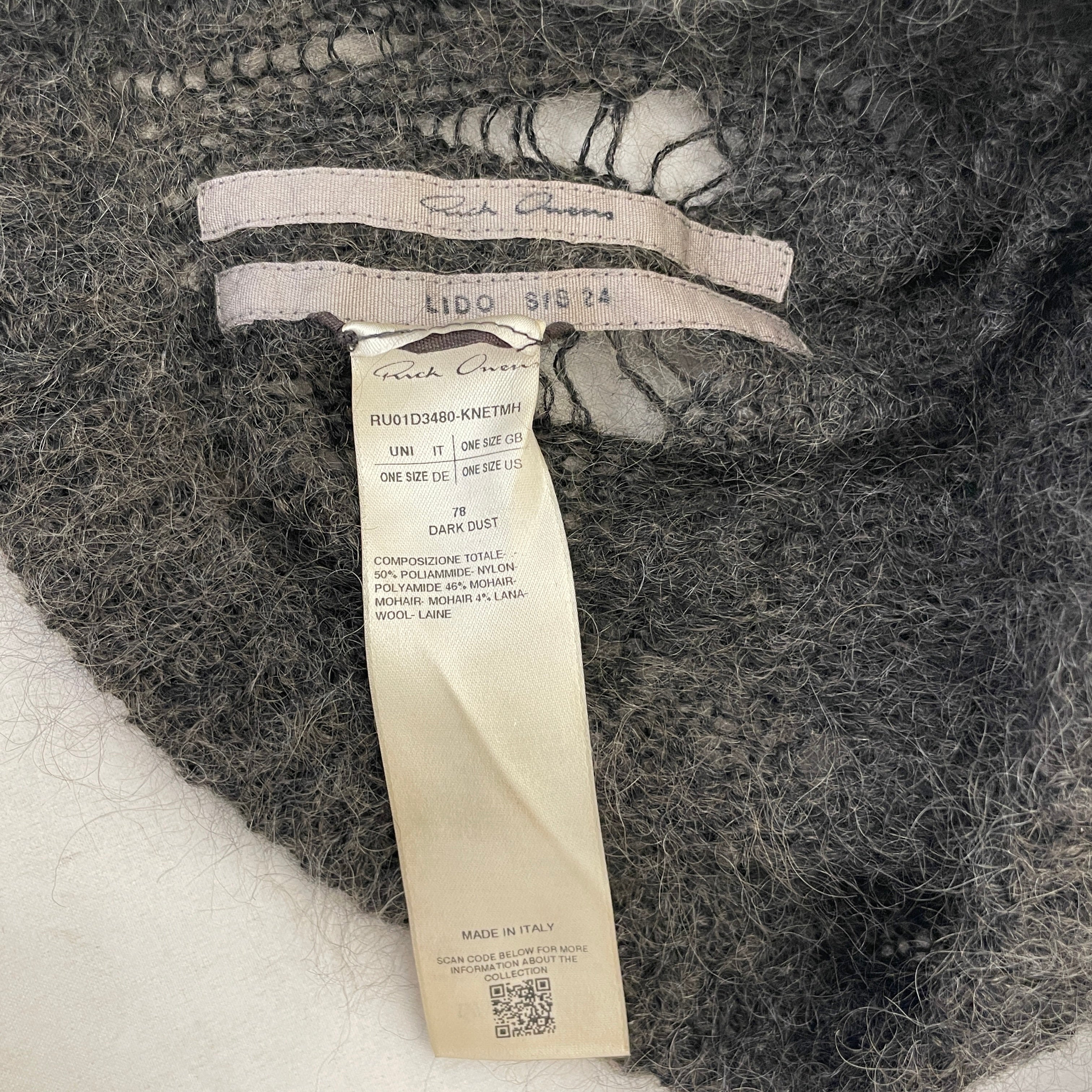 Rick Owens/Headwear/Nylon/GRY/M's/ view 3