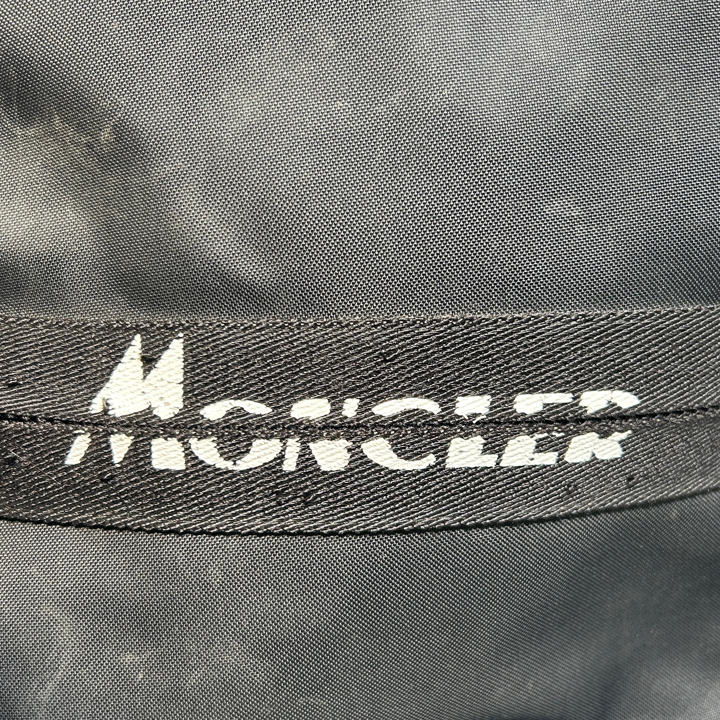 MONCLER/Backpack/Suede/BLK/Suede bottom, White Logo view 7