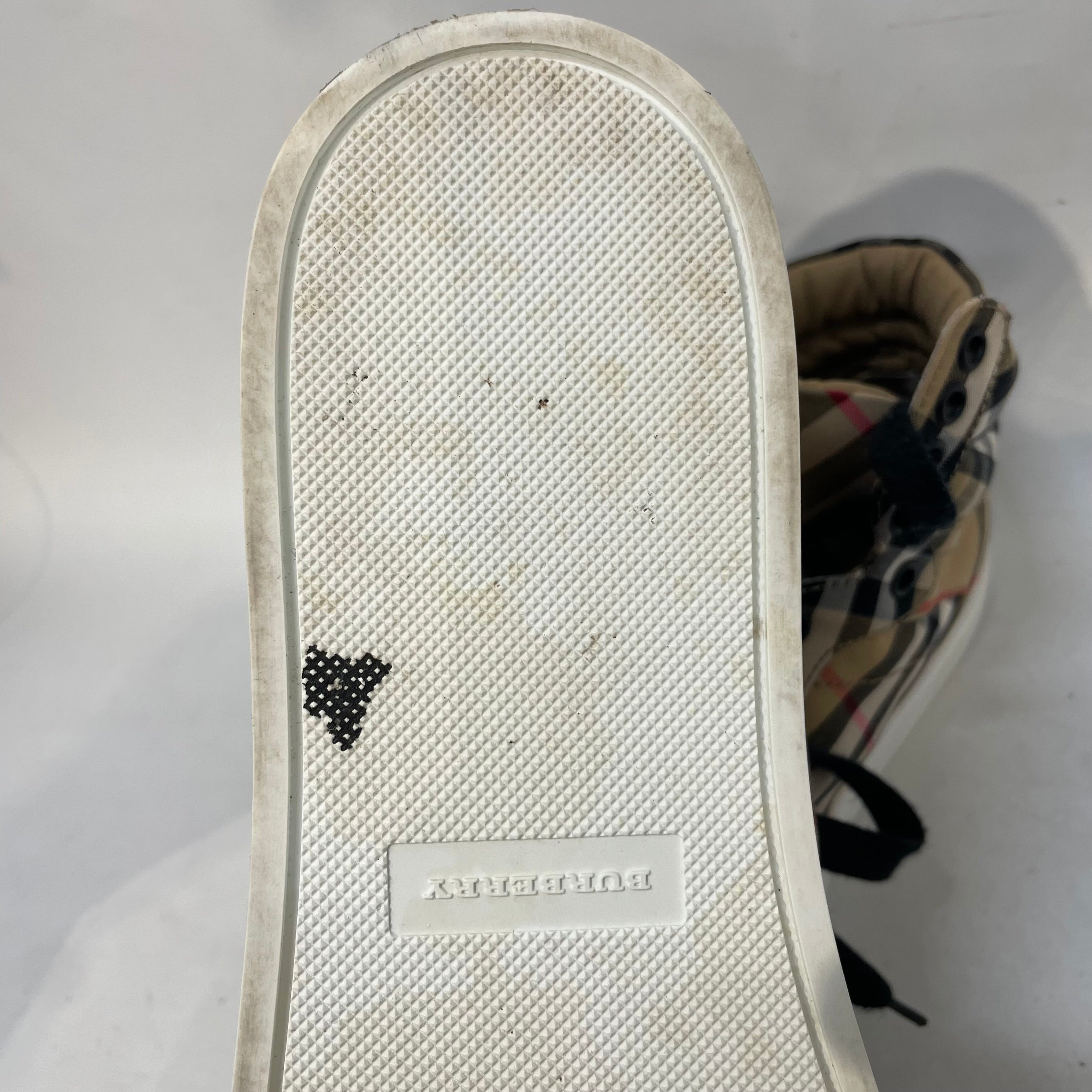 BURBERRY/Hi-Sneakers/EU 39/Glen Check/Cotton/BEG/vintage check view 4