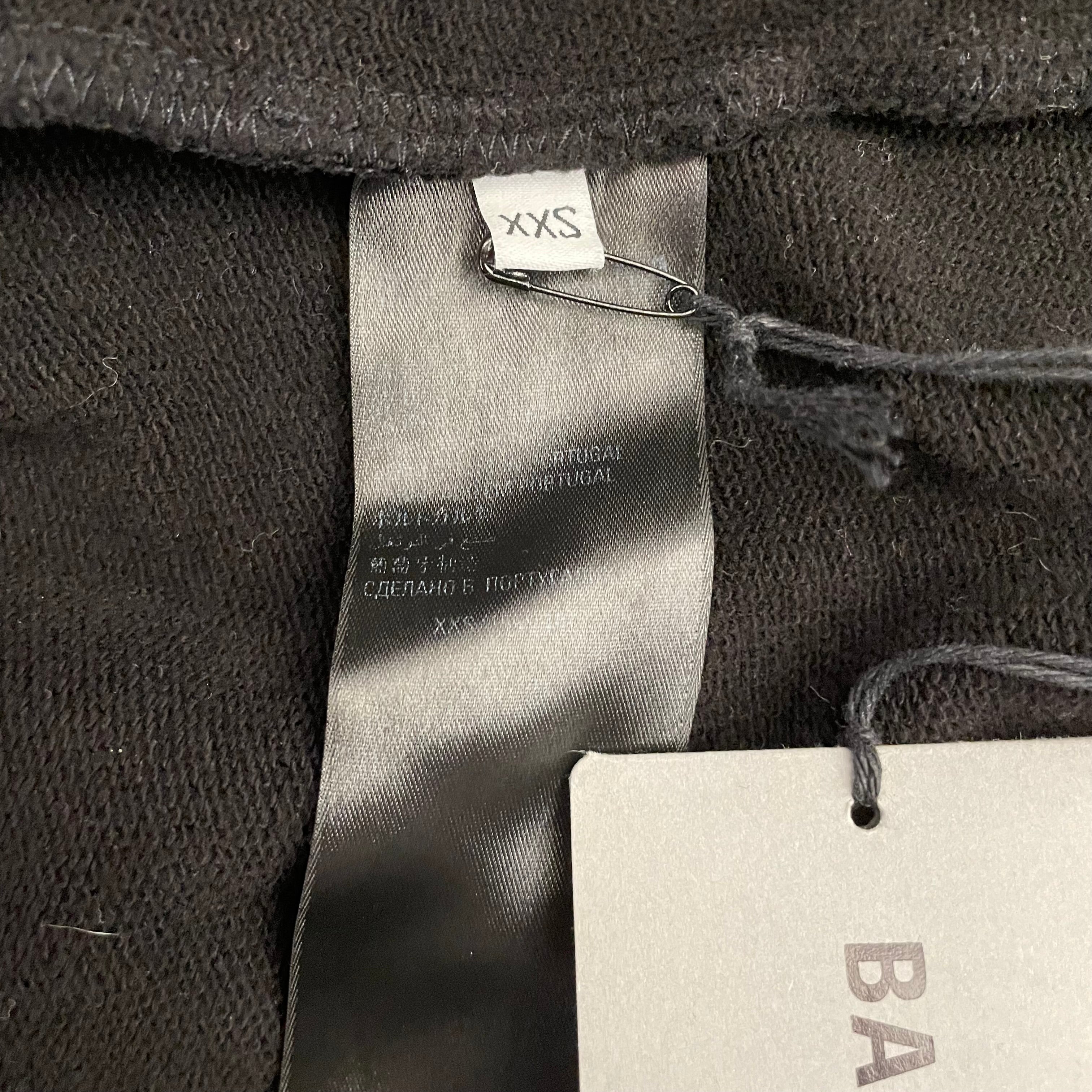 BALENCIAGA/Zip Up Hoodie/XXS/Cotton/BLK/2021TINY ZIP UP view 4