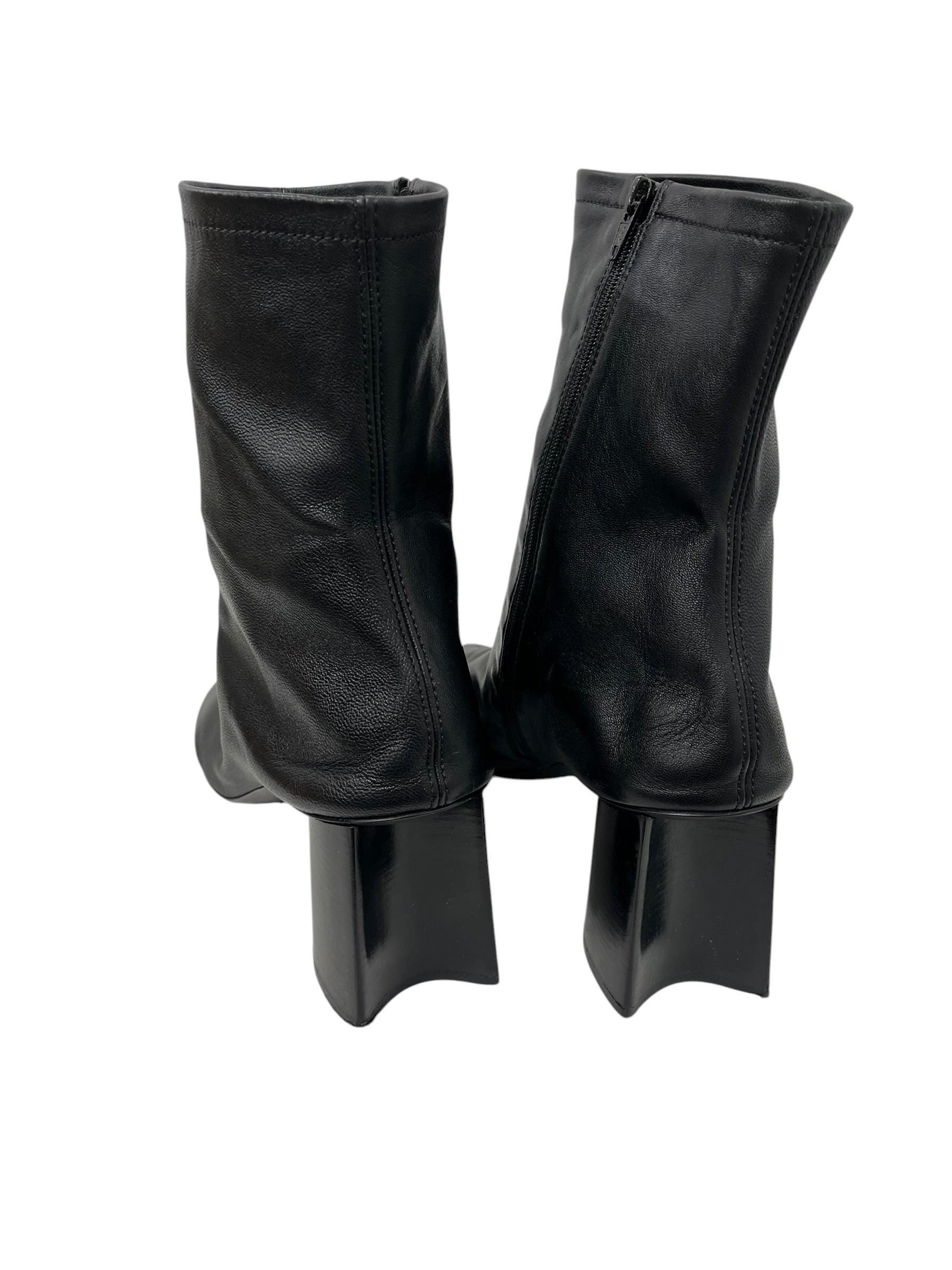 BALENCIAGA/Boots/EU 44/Leather/BLK/HEEL CUTOUT BOOTS view 2