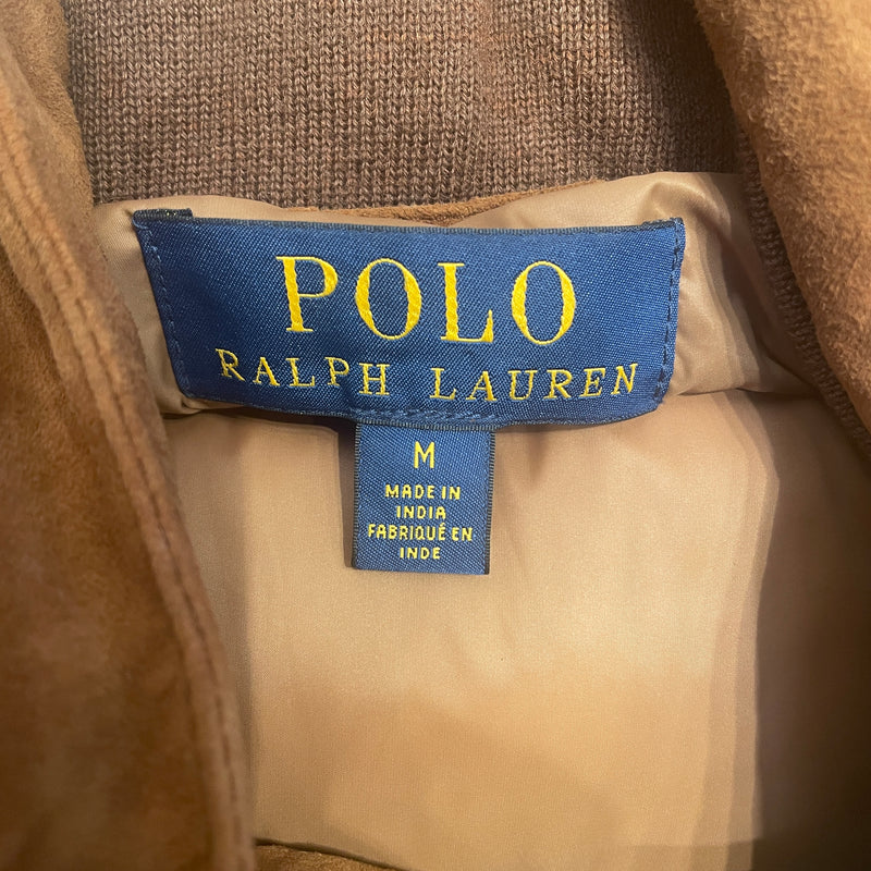 POLO RALPH LAUREN/Puffer Vest/M/Suede/BRW/