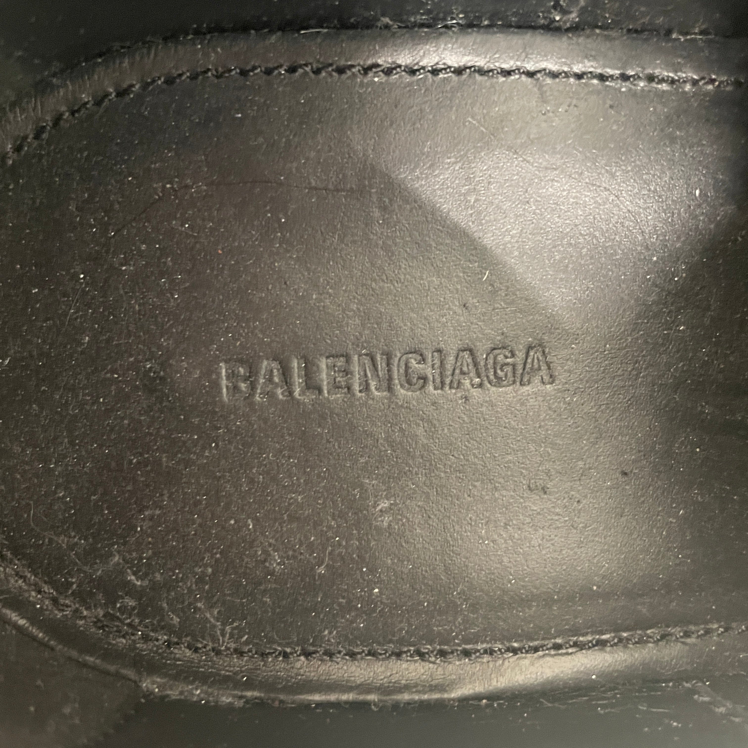 BALENCIAGA/Loafers/US 7.5/Leather/BLK/RINO DERBY view 3