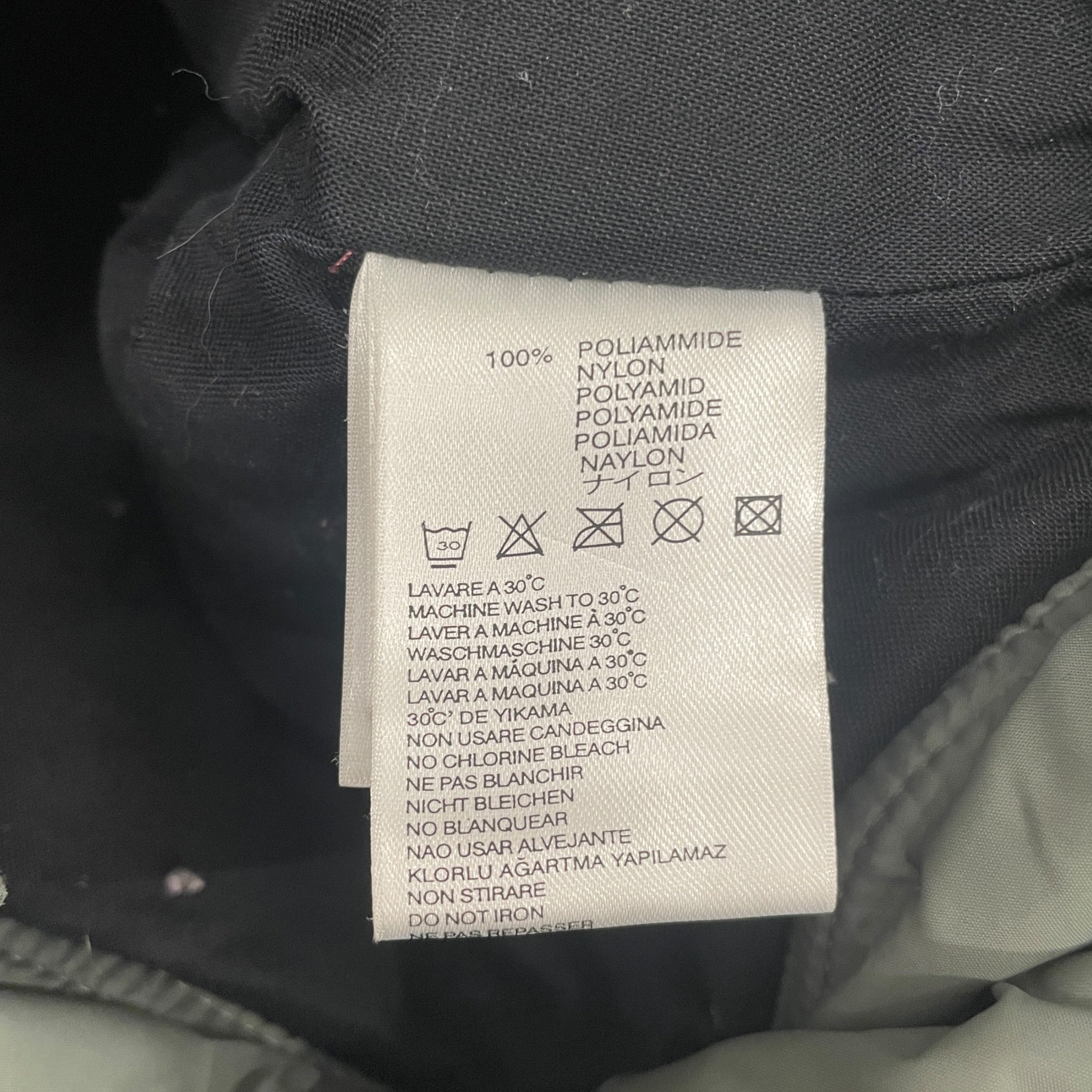 DIESEL/Jacket/XS/Nylon/BLK/BLK/GRN EMBROIDERED view 4