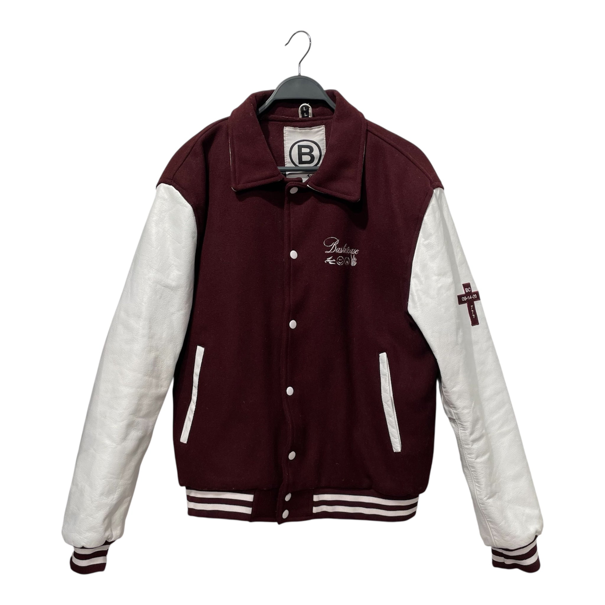 basketcase gallery/Jacket/L/BRD/holly cross varsity jacket view 1