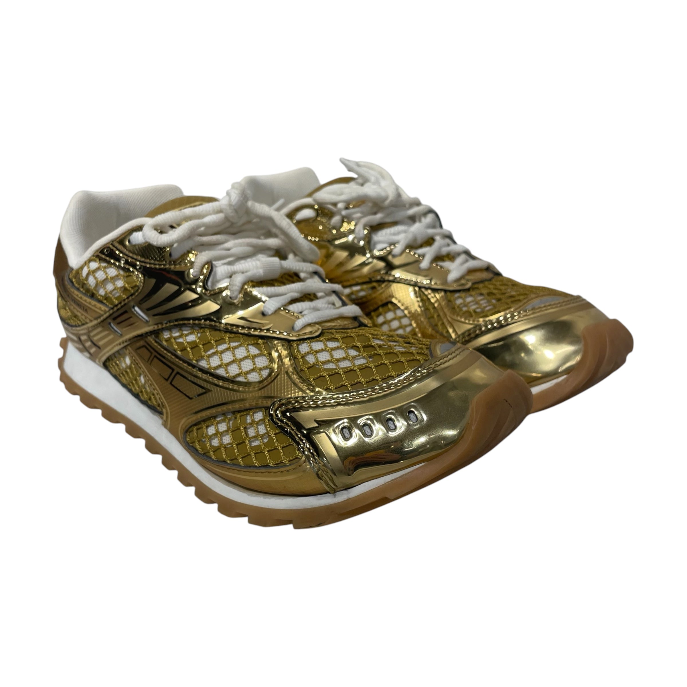 BOTTEGA VENETA/Low-Sneakers/US 10/Cotton/GLD/741357V2X40 view 1