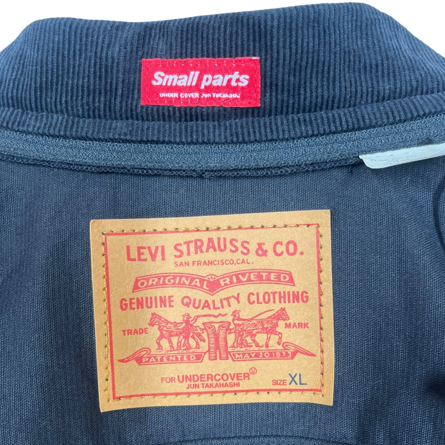 Levis CALIFORNIA/UNDERCOVER/Jacket/XL/Cotton/BLK/SMALL PARTS CORDUROY JKT view 3