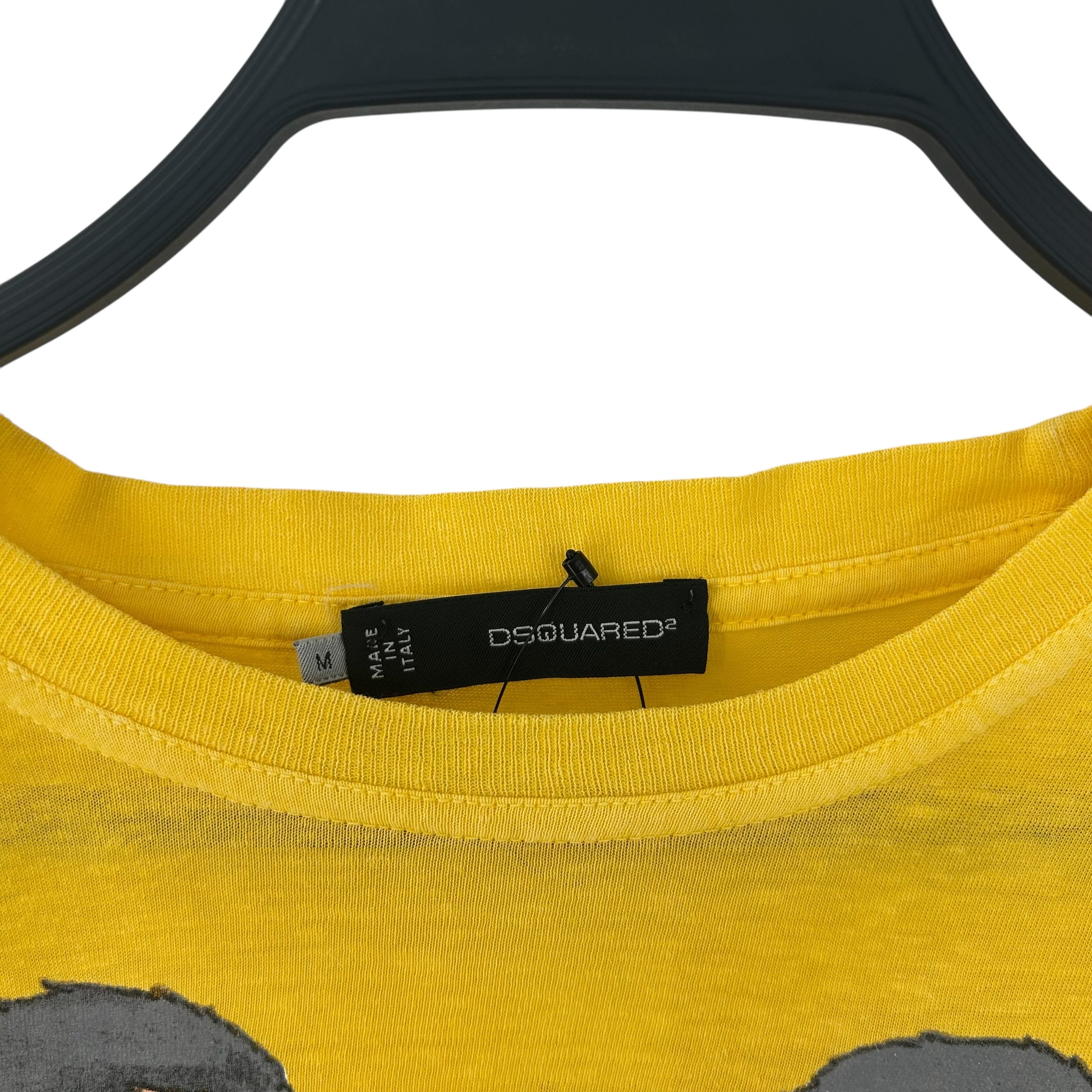 DSQUARED2/T-Shirt/M/Yellow/Cotton/ view 3