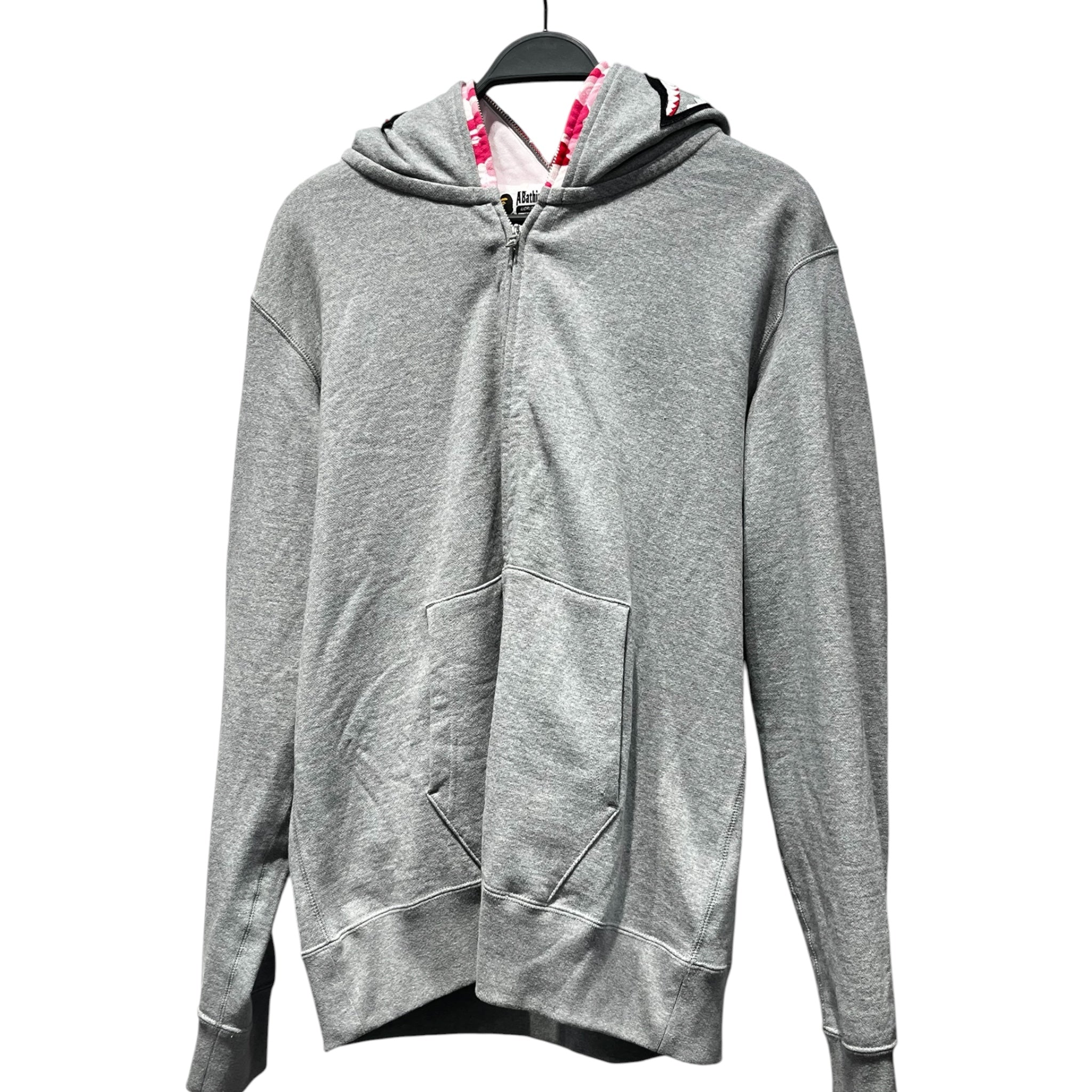 A BATHING APE/Zip Up Hoodie/XL/Cotton/GRY/WGM view 1