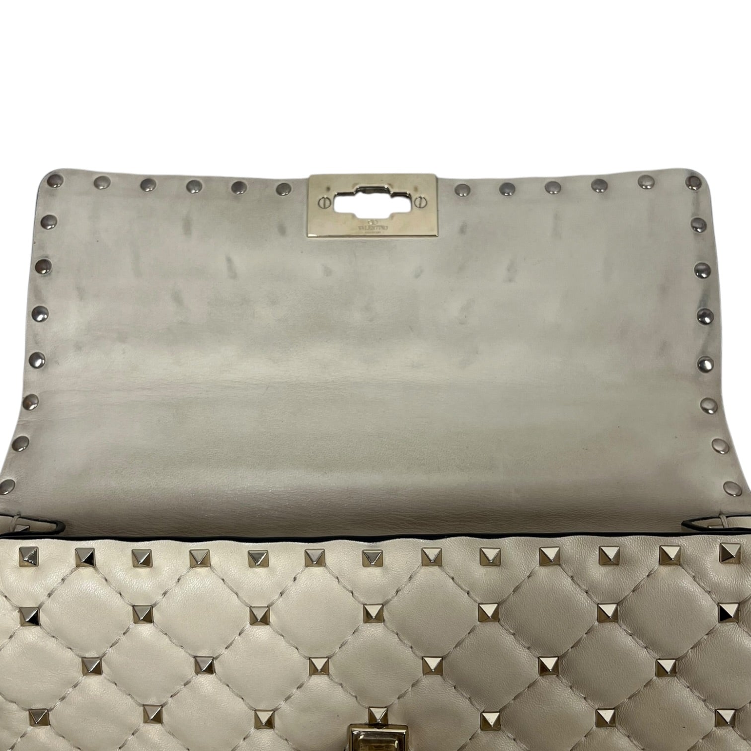 VALENTINO GARAVANI/Cross Body Bag/Leather/CRM/Rockstud Spike view 5
