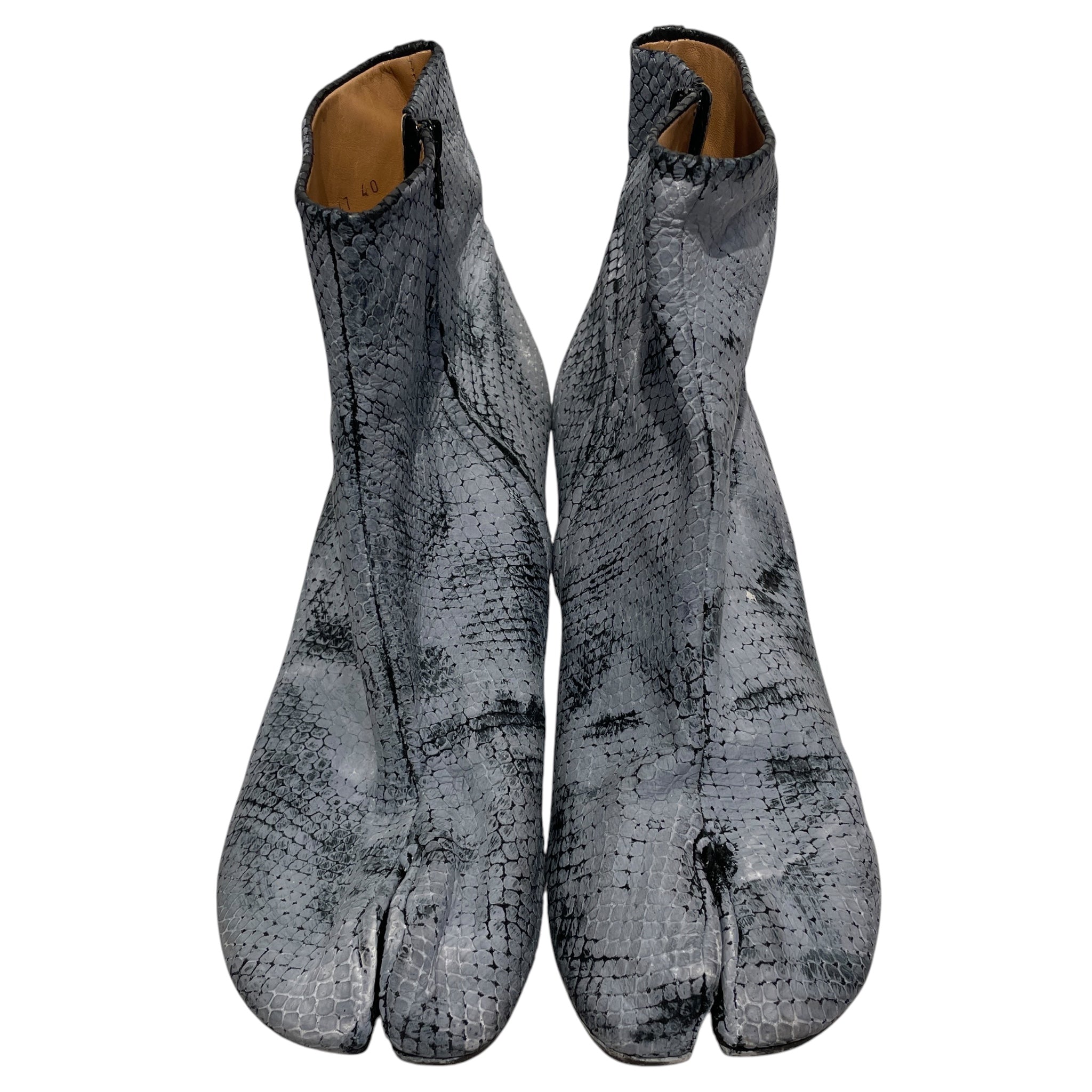 Maison Margiela/Boots/EU 40/Animal Pattern/Leather/GRY/snake skin view 2