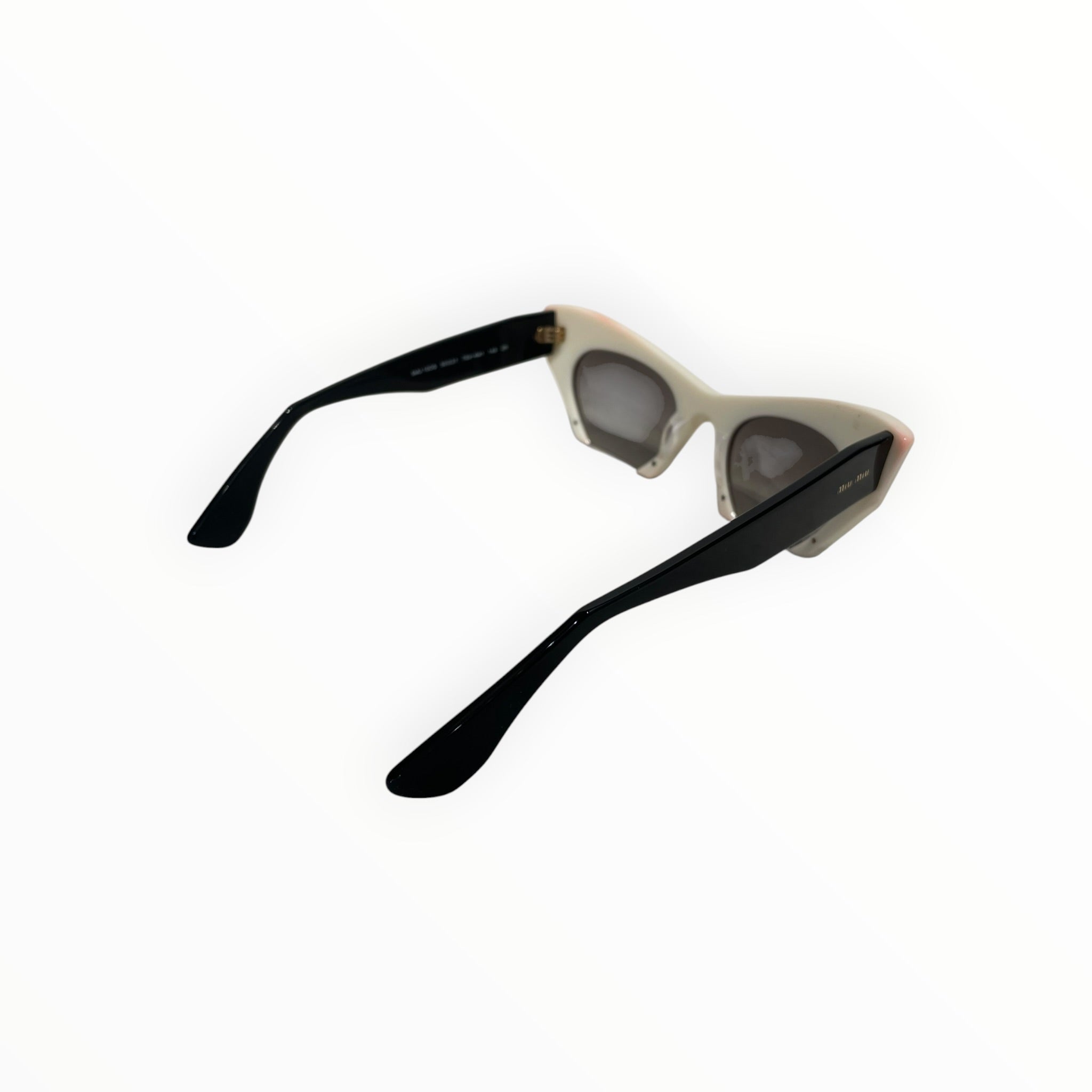 MIU MIU/Sunglasses/Plastic/WHT/Rimless/smu 10os view 2