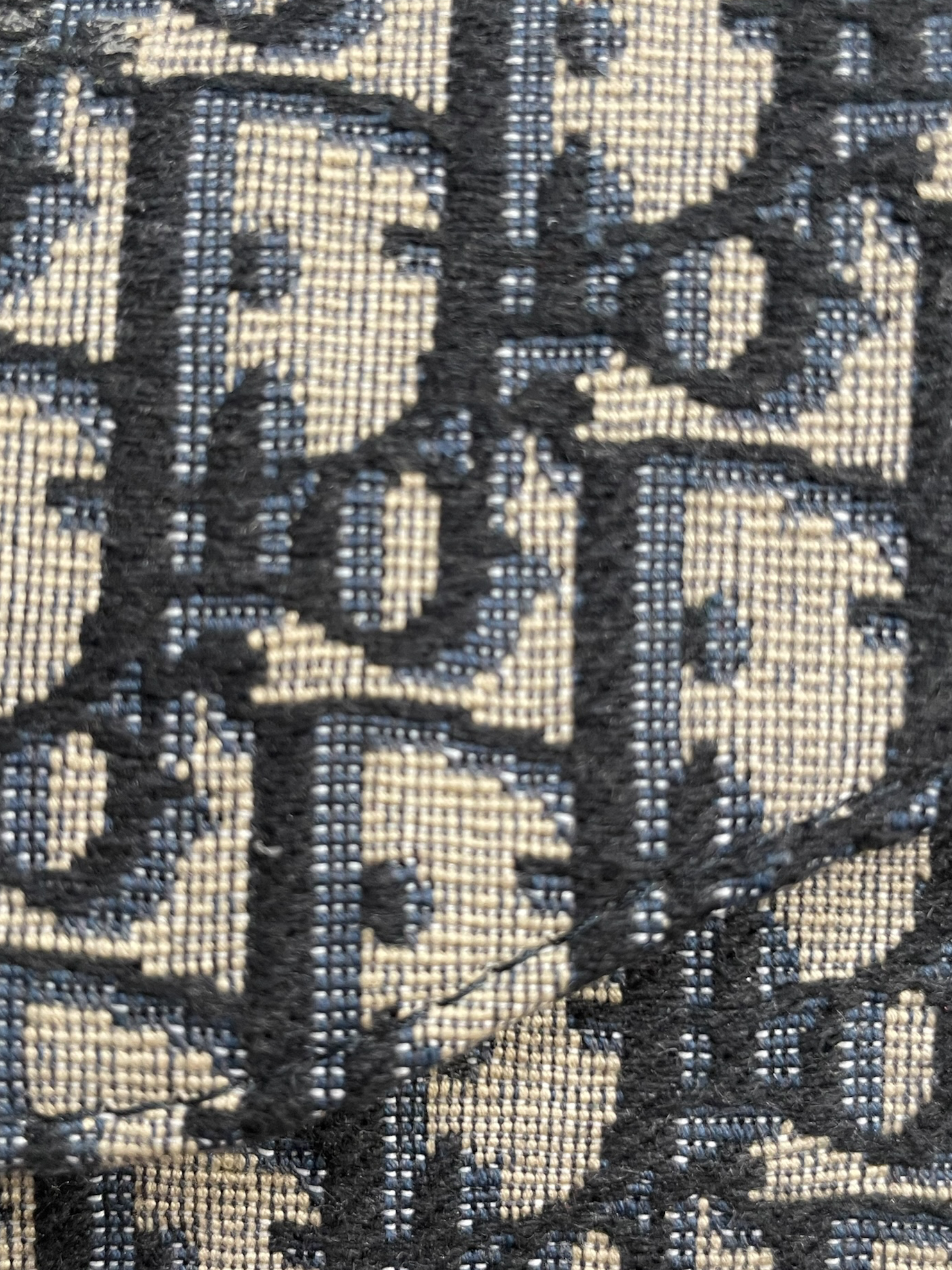 Christian Dior/Cross Body Bag/Monogram/Cotton/IDG/obique jaquard saddle wallet view 5