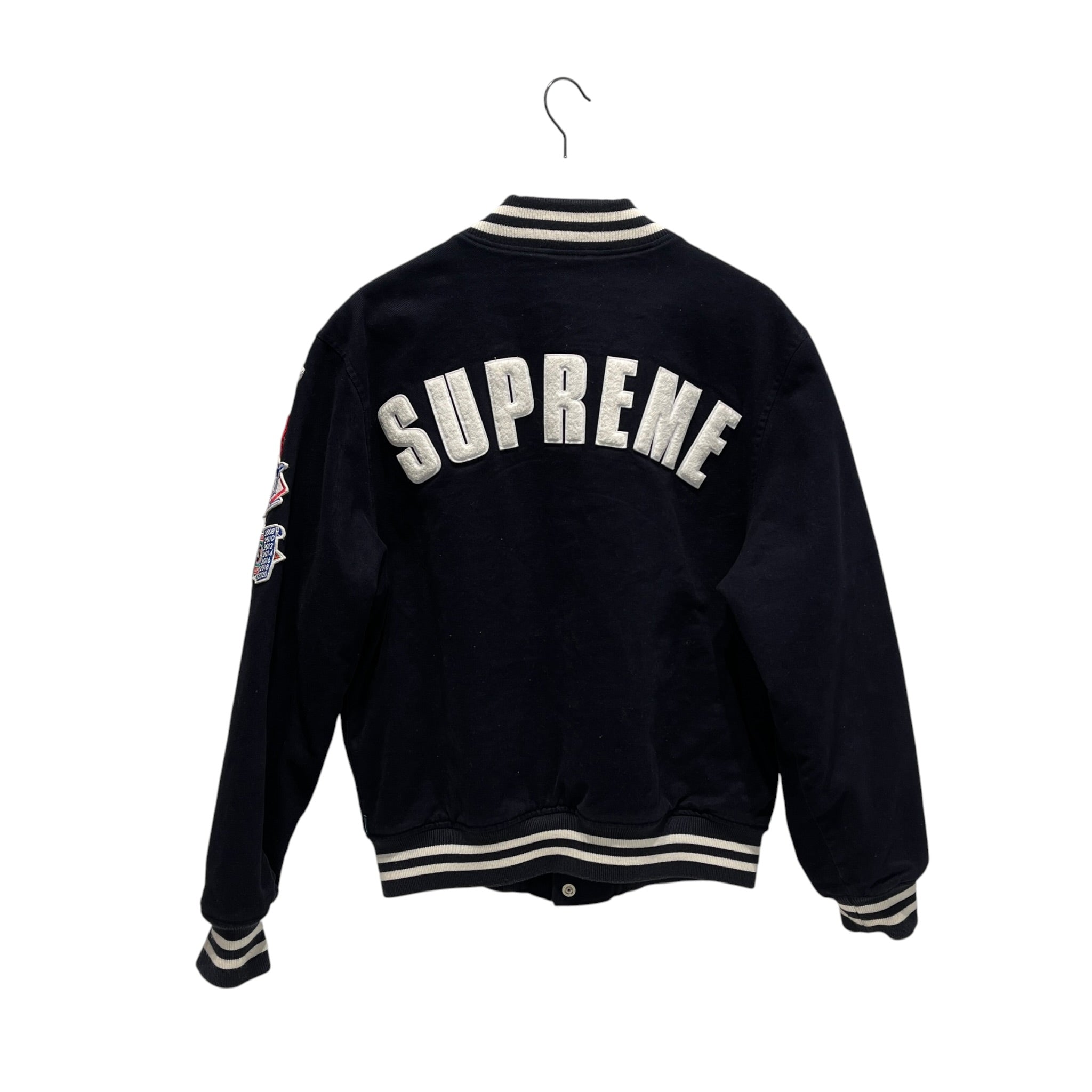 Supreme/Jacket/M/BLK/new era mlb patchwork view 2