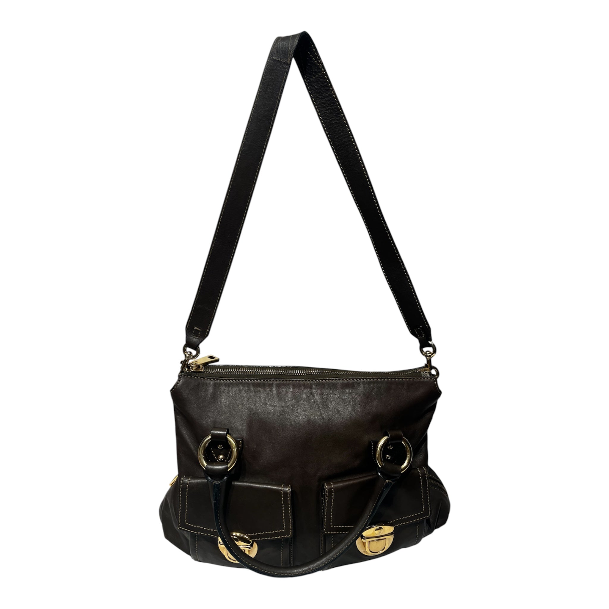 MARC JACOBS/Cross Body Bag/Leather/BRW/ view 1