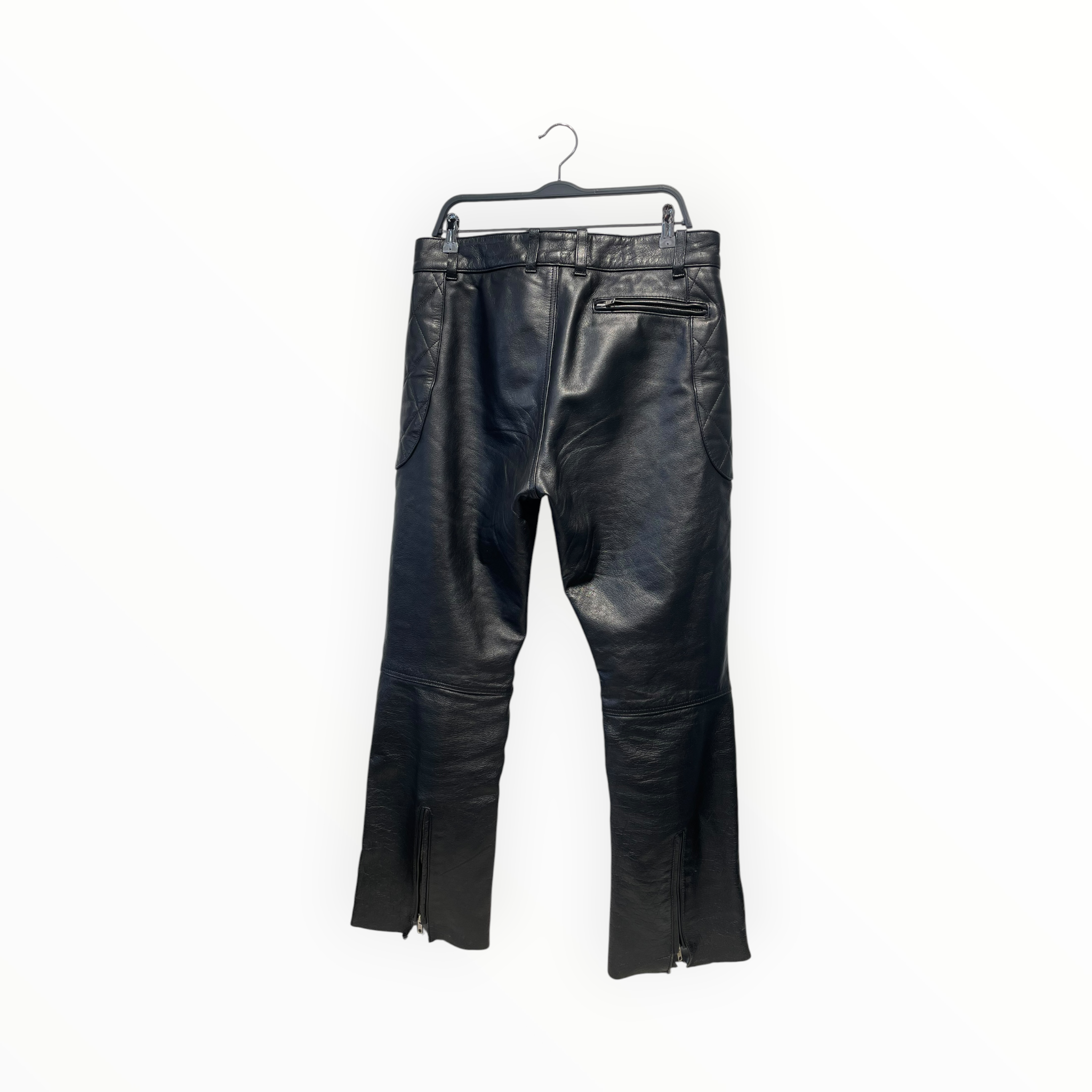 MOLAWS/Straight Pants/L/Leather/BLK/QUILTED LEATHER view 2