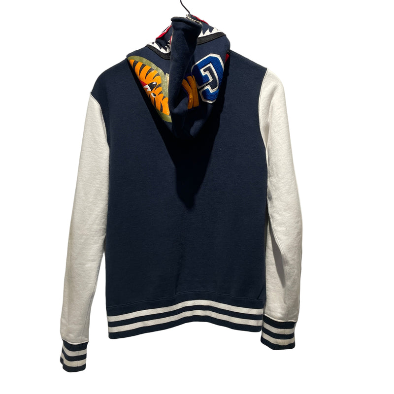 A BATHING APE/Zip Up Hoodie/M/Graphic/Cotton/NVY/Shark Full Zip