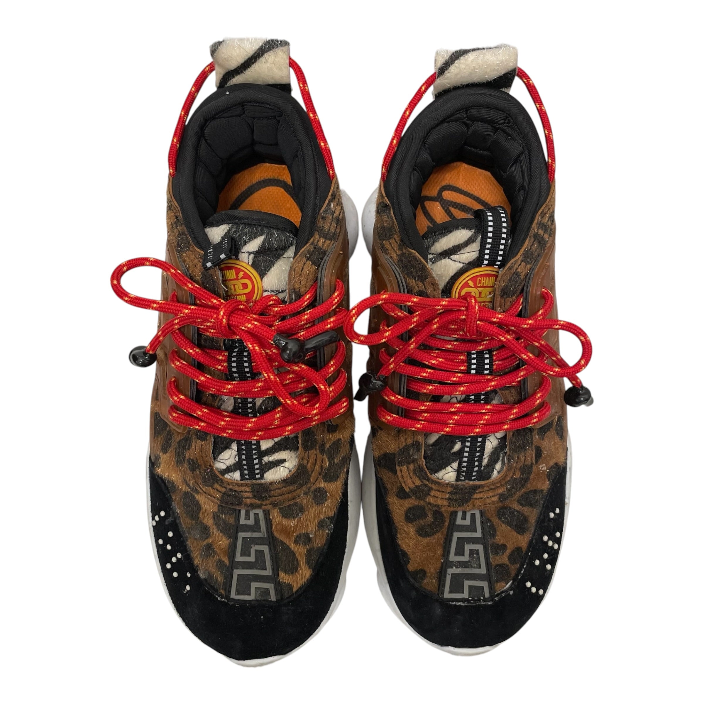 VERSACE/Low-Sneakers/EU 41/Animal Pattern/Cotton/BRW/chain reaction view 5