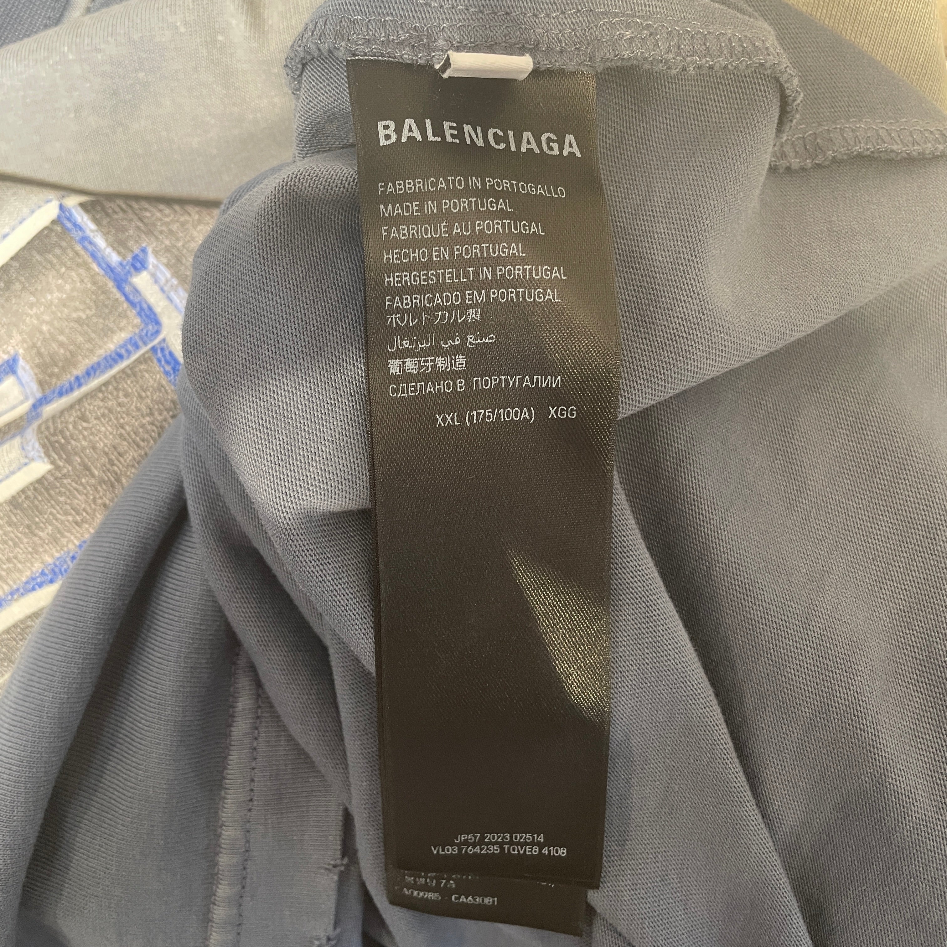BALENCIAGA/T-Shirt/XXL/Cotton/NVY/See now buy now view 4