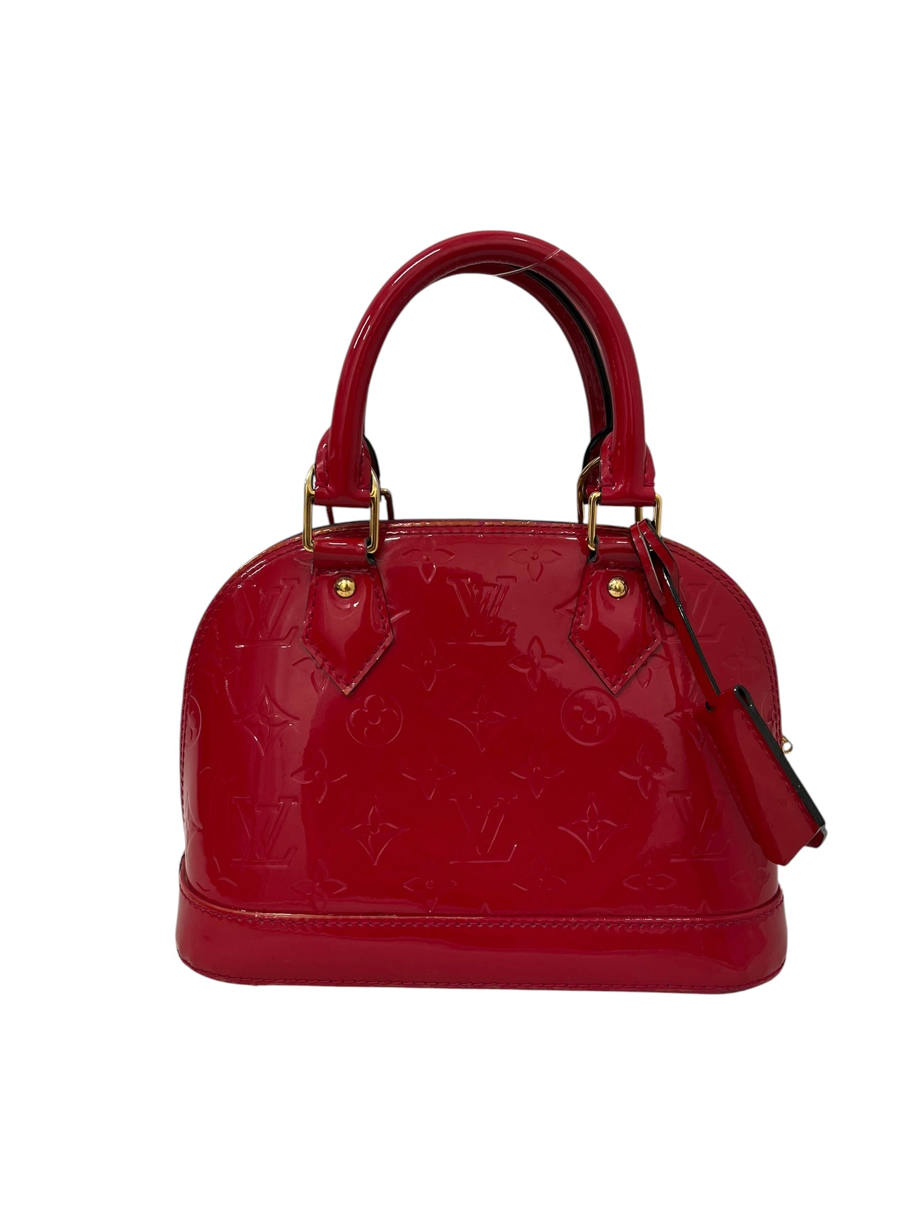 LOUIS VUITTON/Hand Bag/Monogram/Leather/RED/ALMA HAND BAG view 1
