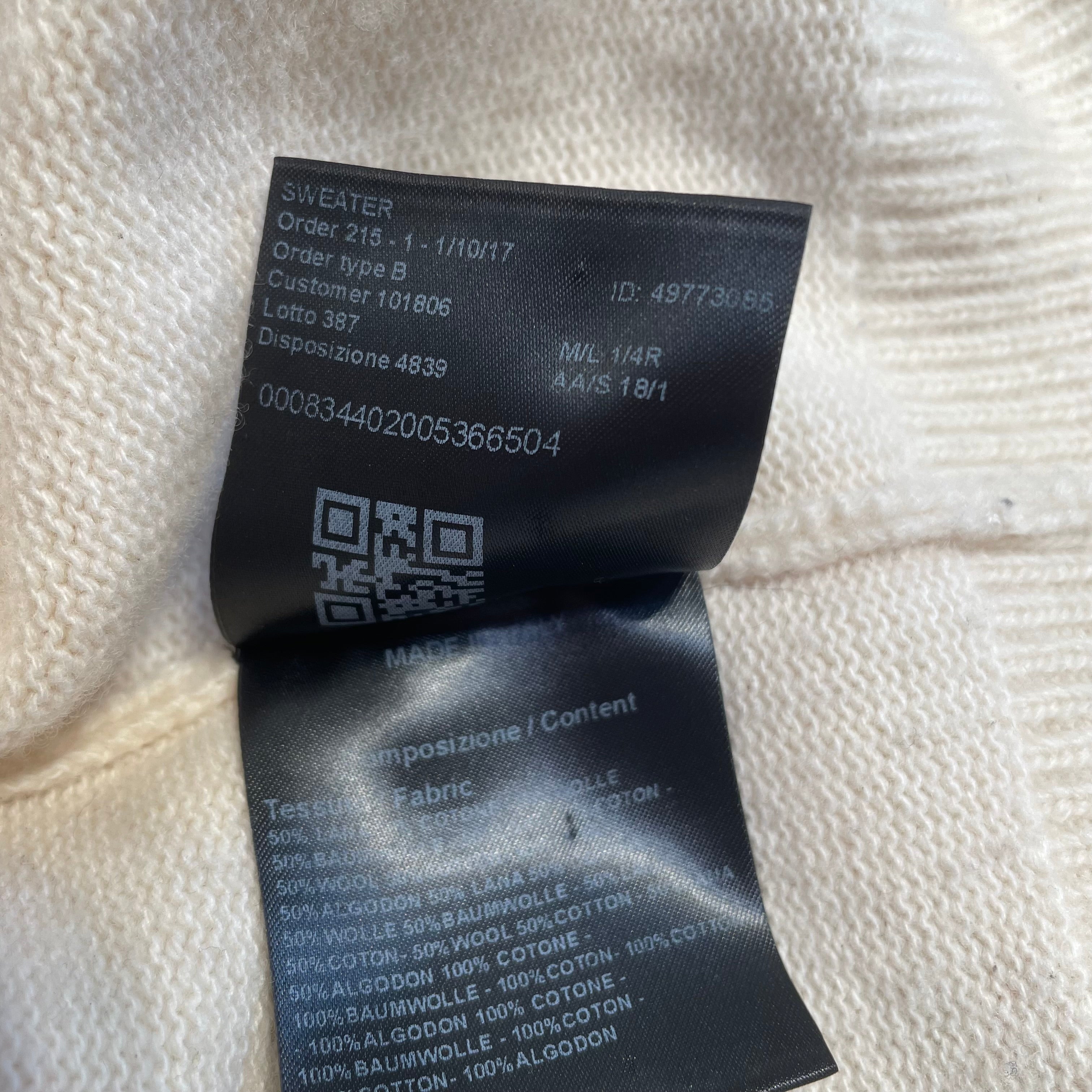 Calvin Klein/RAF SIMONS/Sweater/M/WHT/ view 6