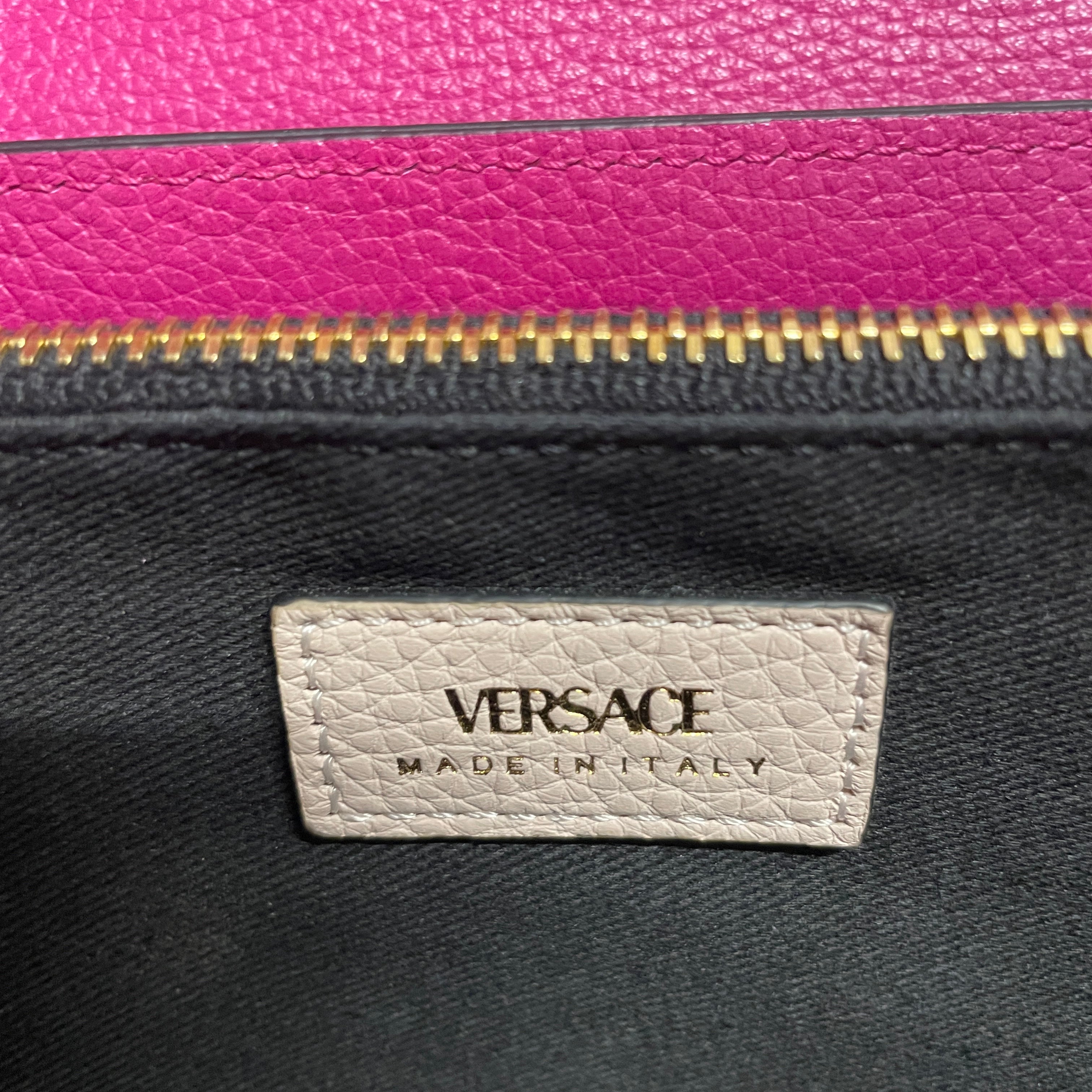 VERSACE/Bag/Leather/PNK/GLD V HW/ CHAIN STRAP view 6