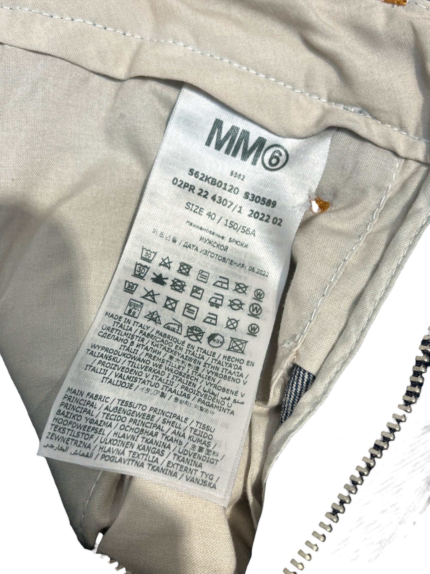 MM6/Bottoms/40/Cotton/IDG/CLASP FLY FADED NWT view 3