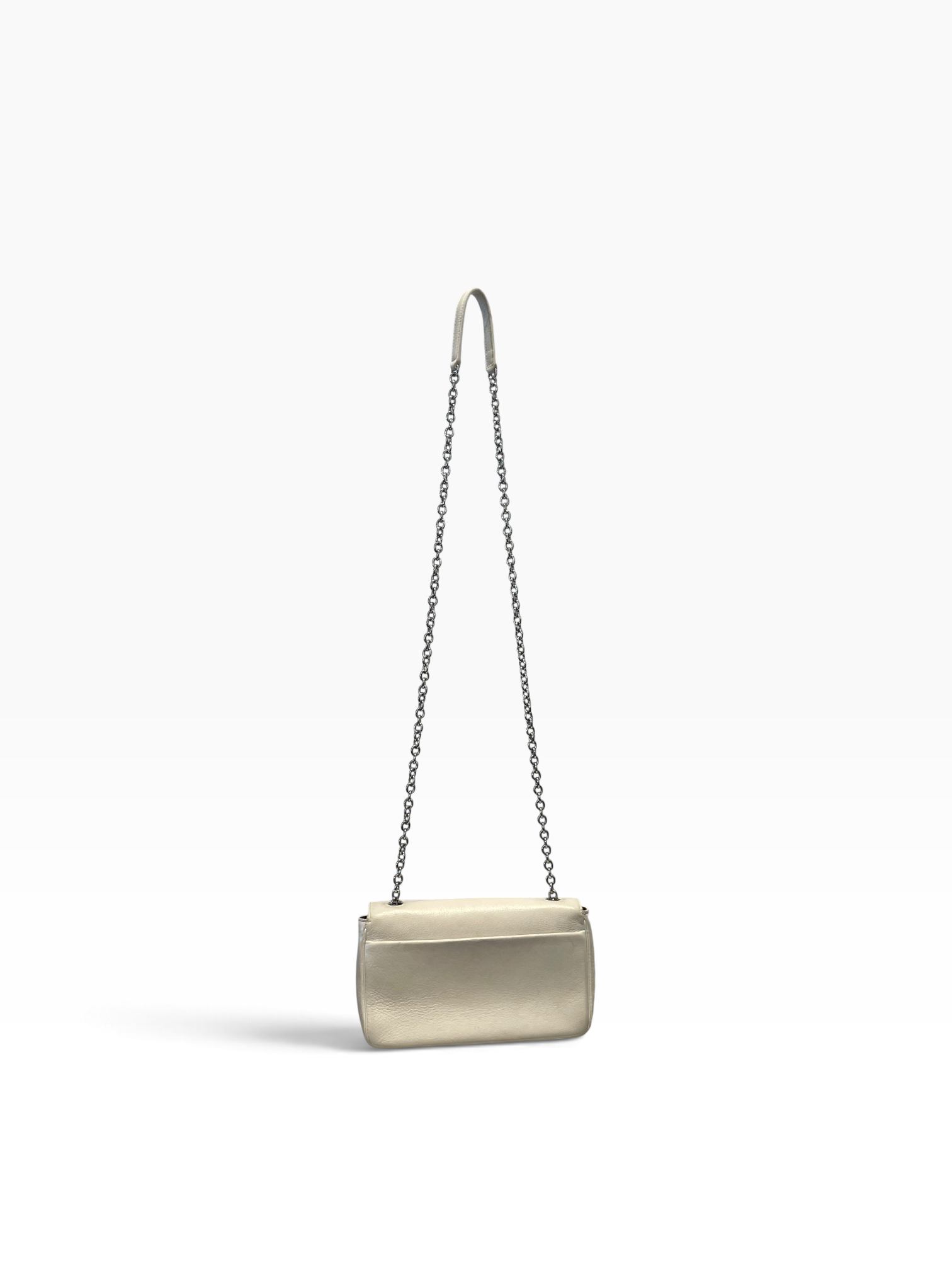 BALENCIAGA/Cross Body Bag/Leather/WHT/Leather Shoulder Bag view 2