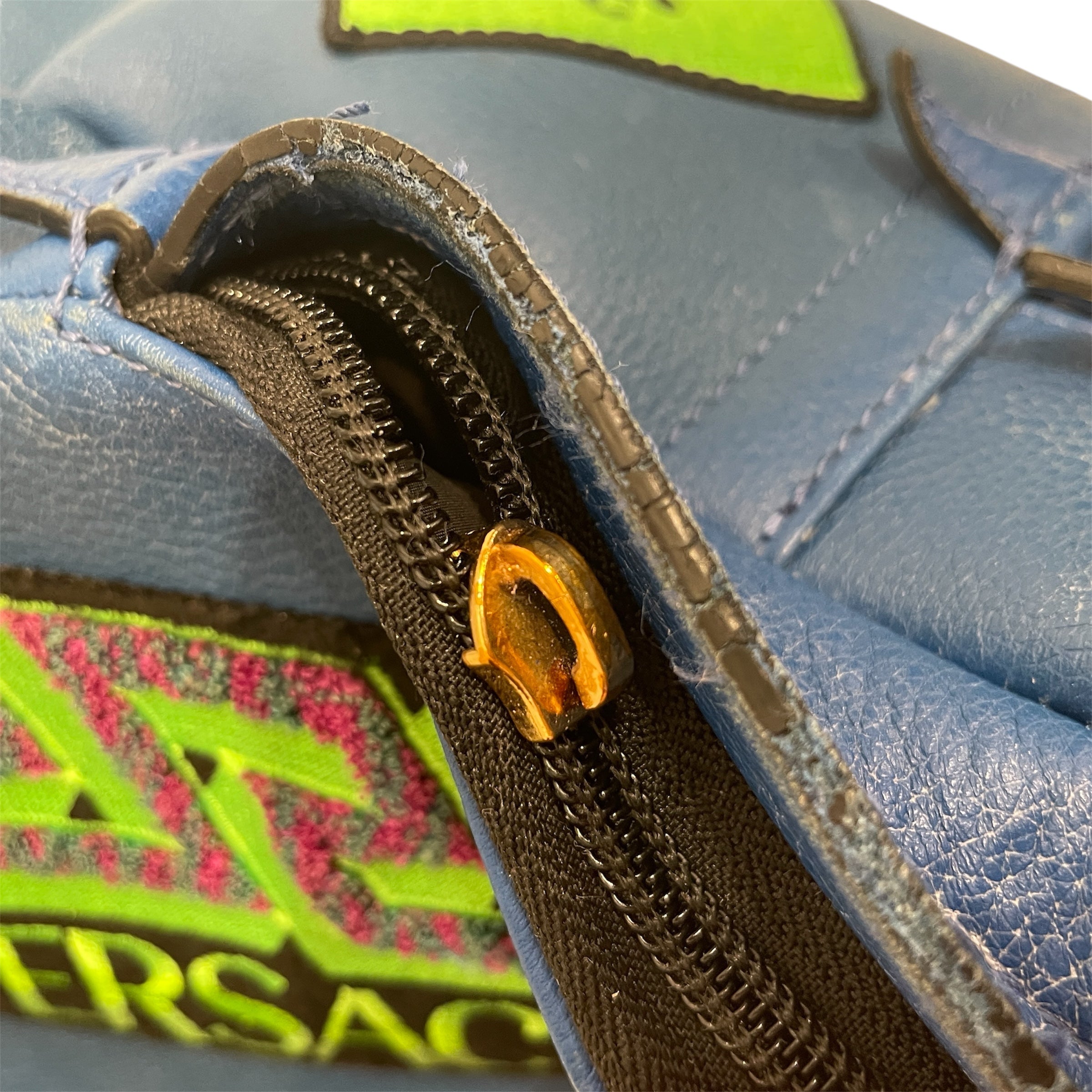 VERSACE/Backpack/Leather/BLU/LEATHER BACKPACK W/ PATCHES view 5