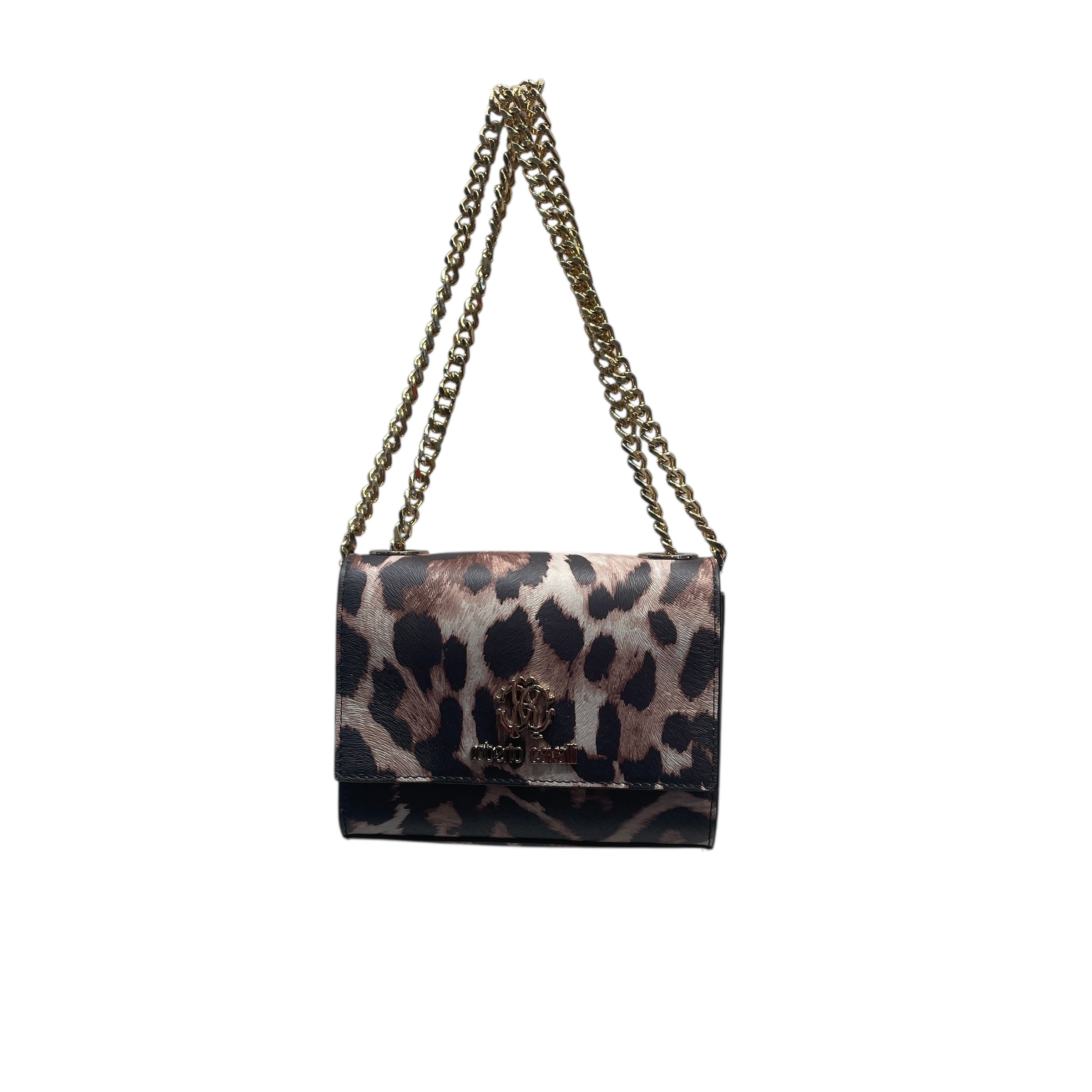 roberto cavalli/Cross Body Bag/Leopard/Leather/MLT/roberto cavalli gold chain view 1