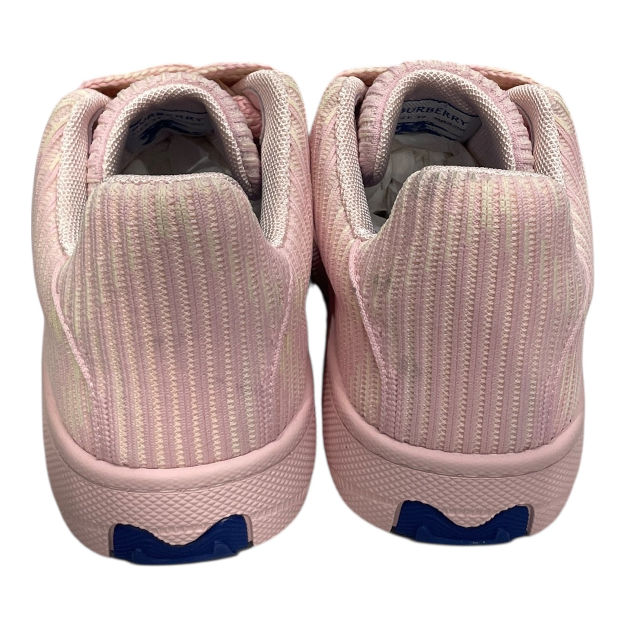 BURBERRY/Low-Sneakers/EU 39/Stripe/Cotton/PNK/PINK/WHT WIDE BRAIDED LACES view 3