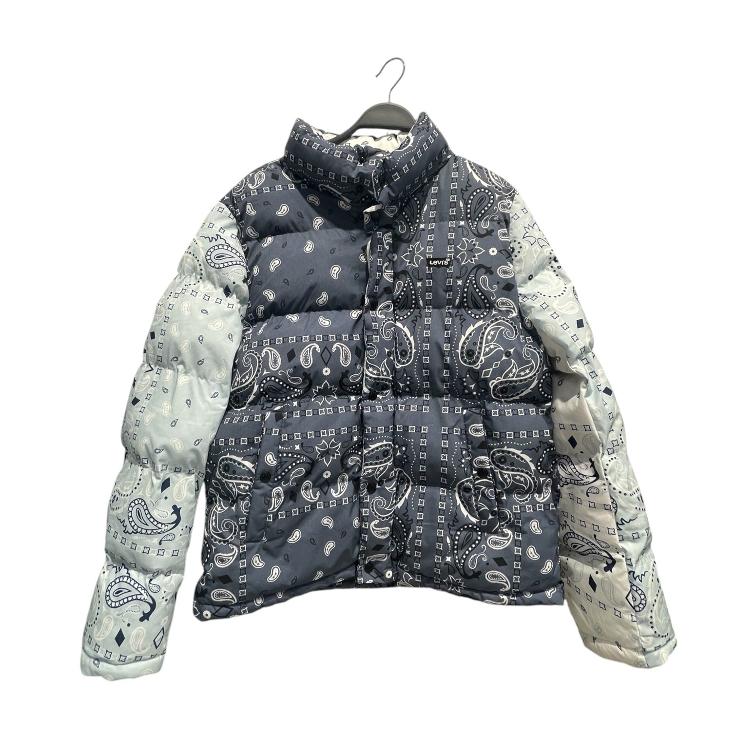 Levi's/Puffer Jkt/XL/Polyester/NVY/Paisley/bandana view 1